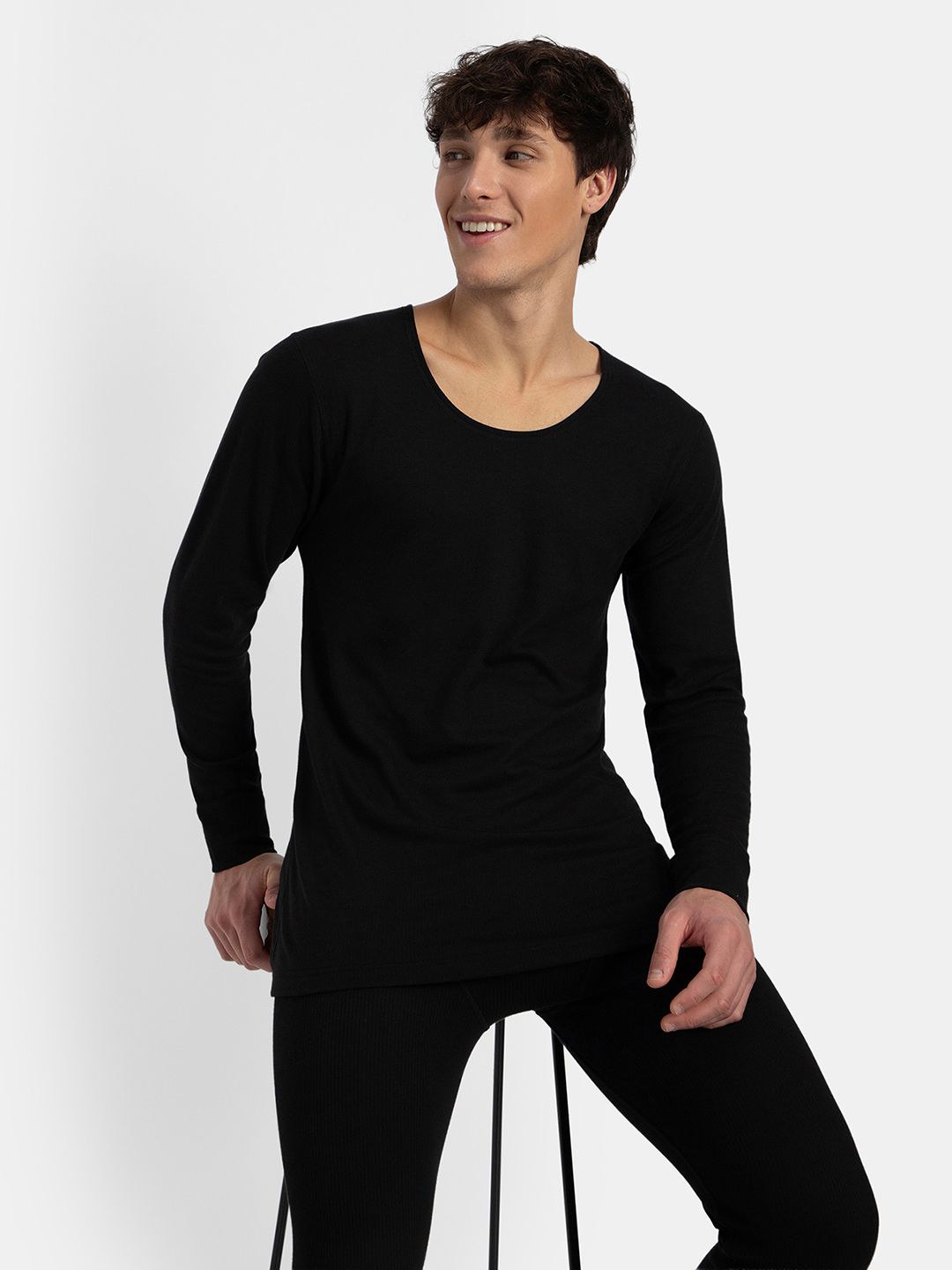 Jockey Super Combed Cotton Rich Brushed Fabric Full Sleeved Thermal Undershirt - 2403