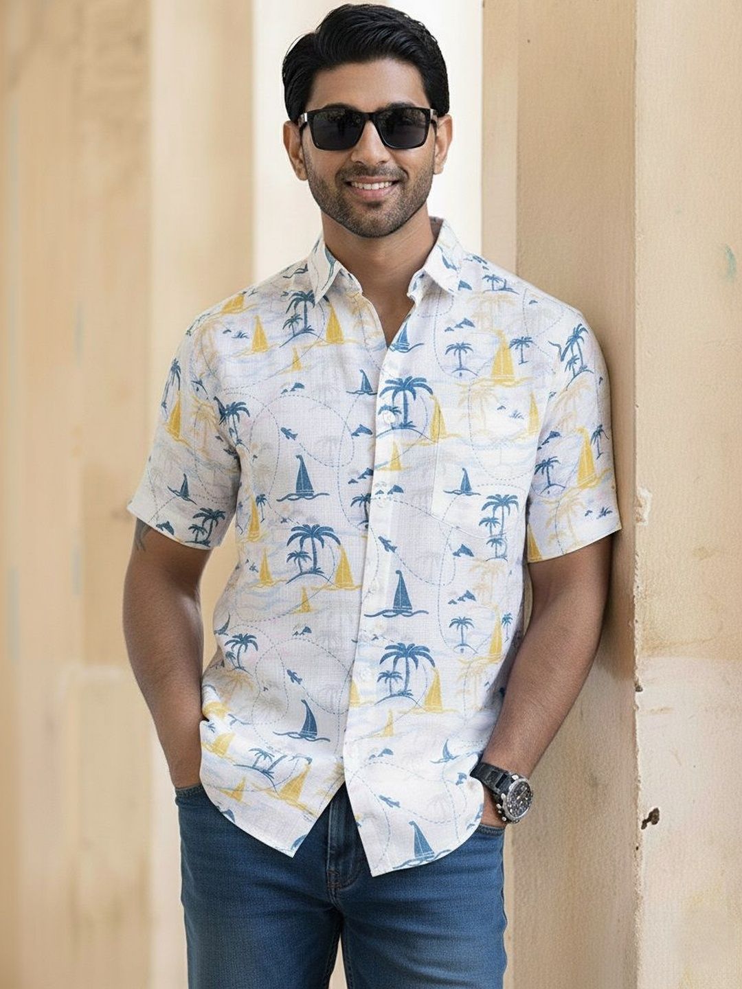 RAHI TRENDZ Men Modern Printed Casual Shirt