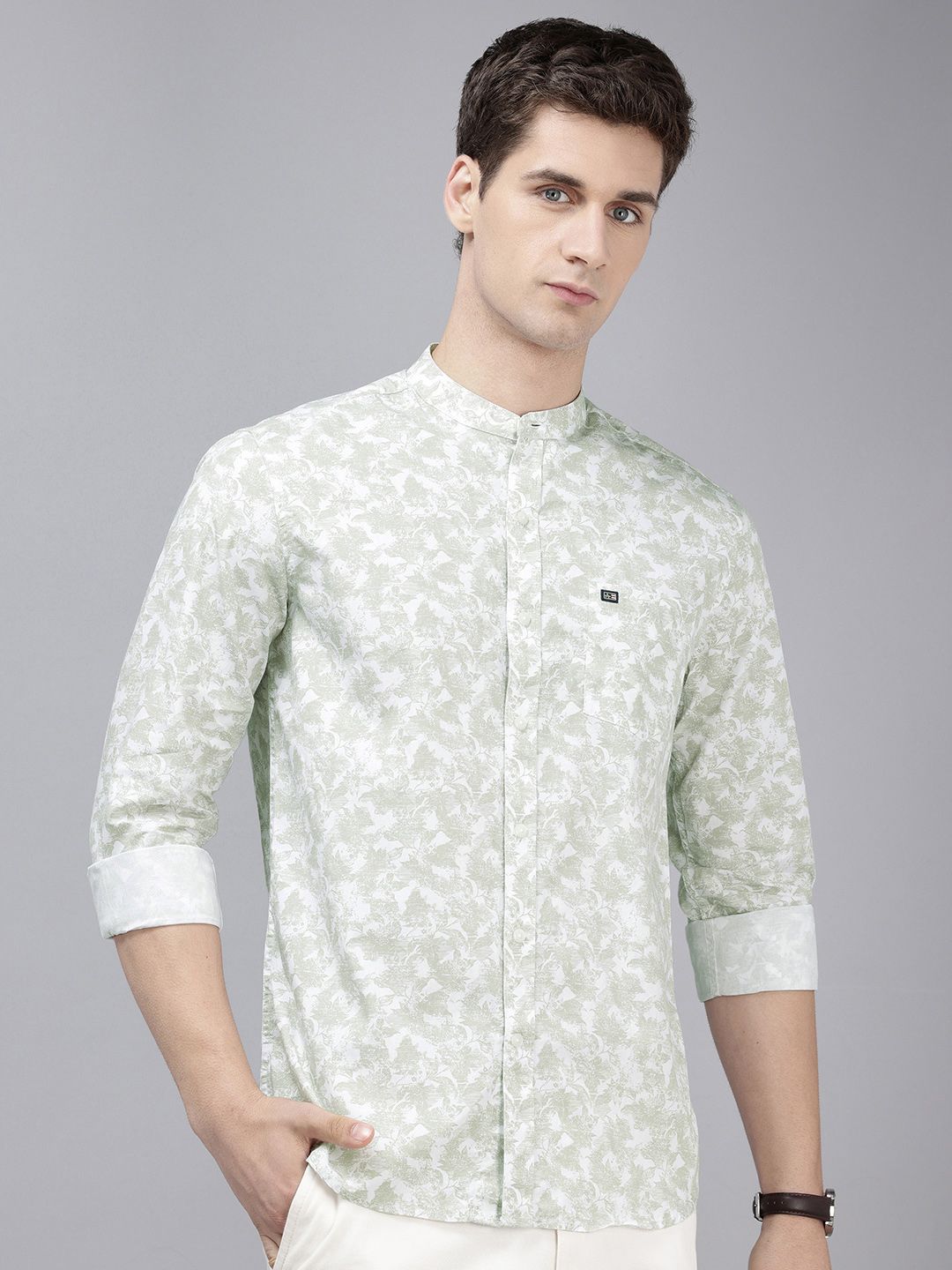 Arrow Sport Pure Cotton Tropical Printed Manhattan Slim Fit Casual Shirt