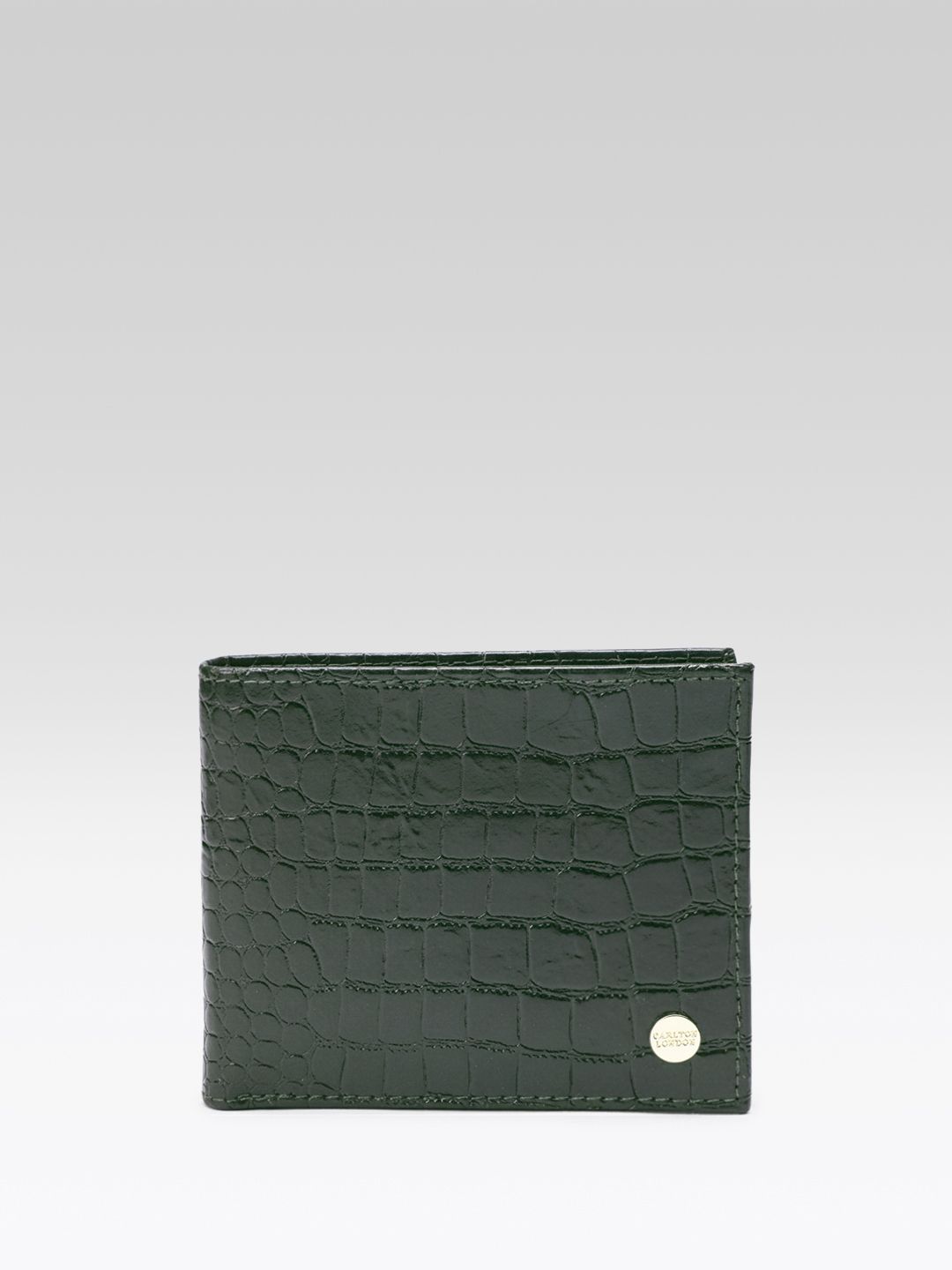 Buy Carlton London Men Croc-Textured Leather Two Fold Wallet
