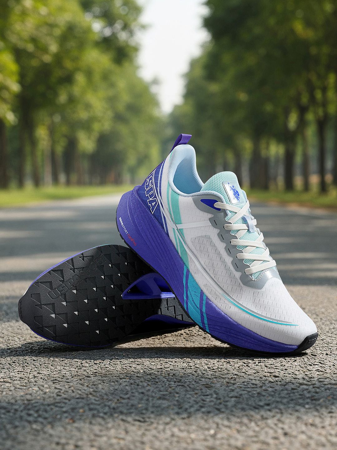 U.S. Polo Assn. Erwin Blue Run Pro Running Shoes