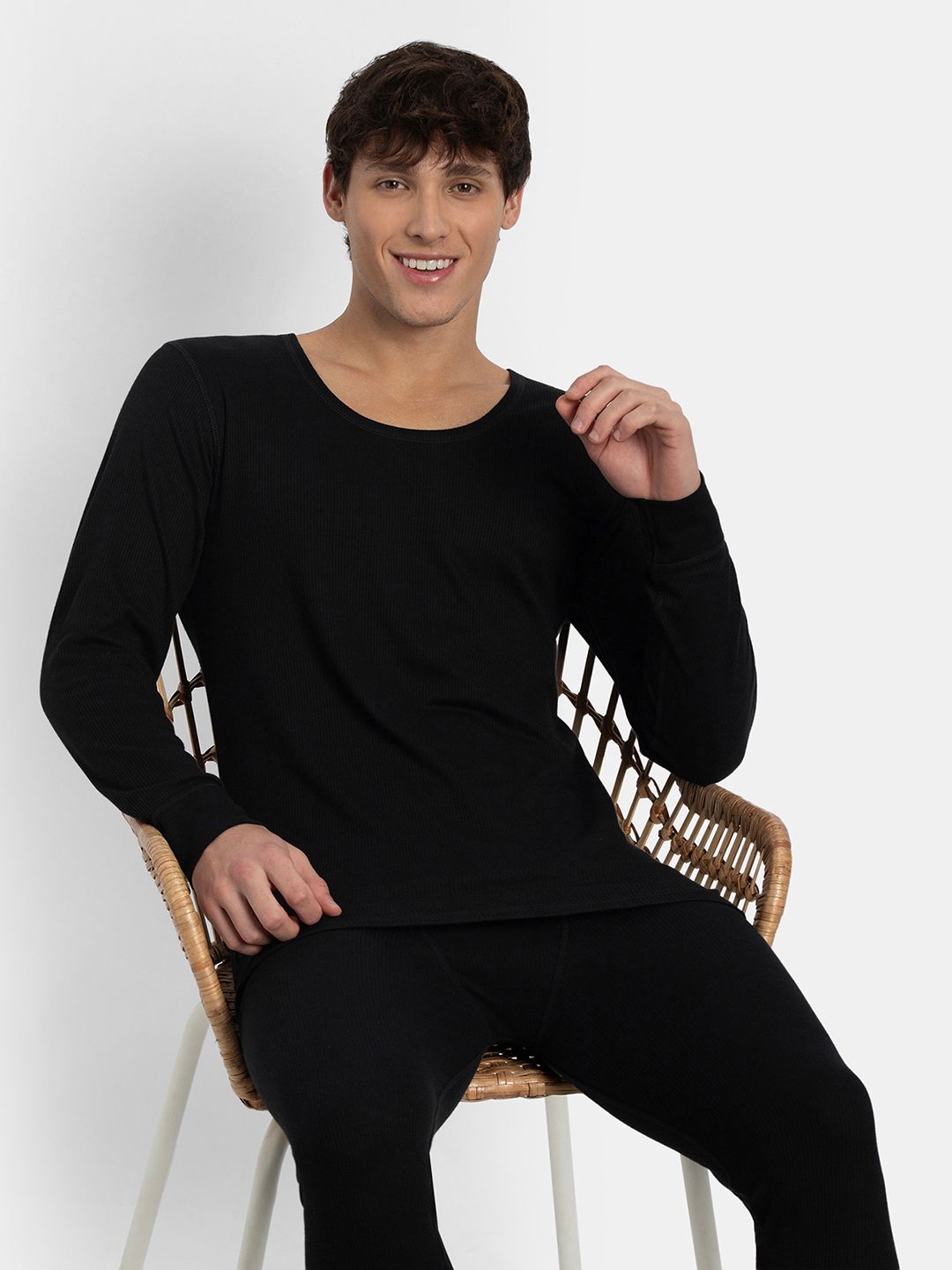 Jockey Super Combed Cotton Full Sleeve Thermal Undershirt with Stay Warm Technology-2401