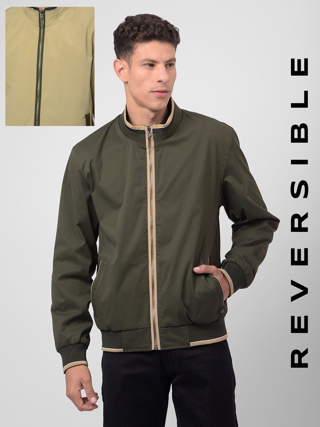 Numero Uno Men Reversible Bomber Jacket