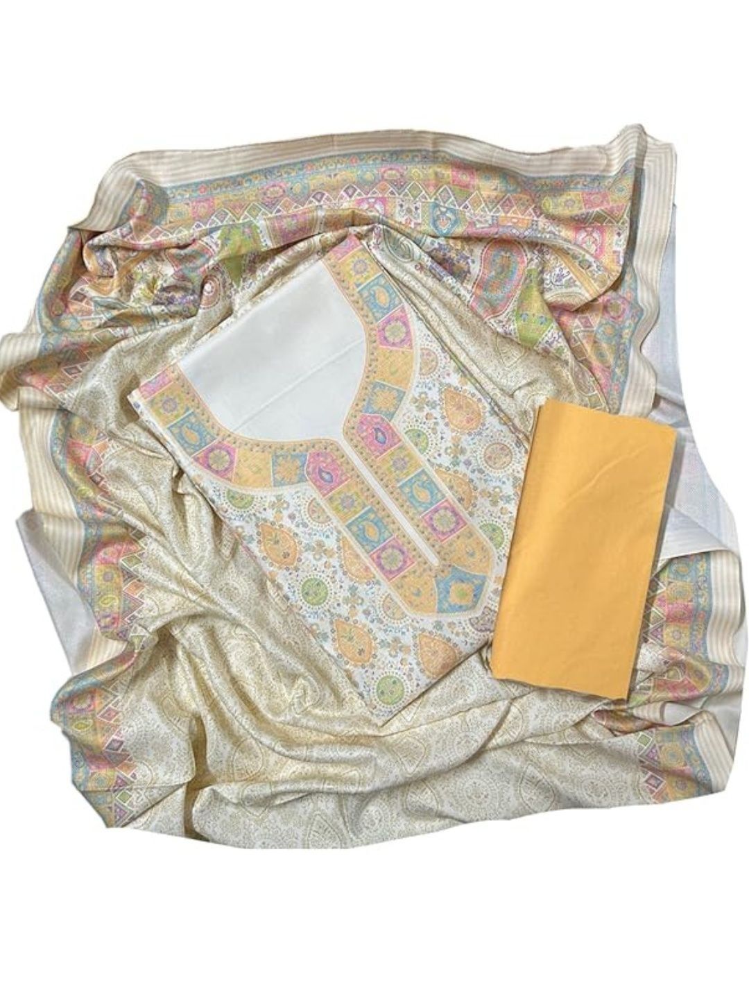 EJS Printed Unstitched Dress Material