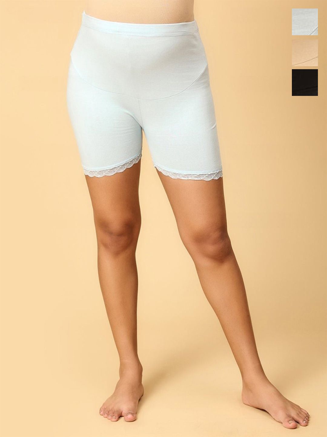 The Mom Store Pack Of 3 High Rise Maternity Boy Shorts Briefs