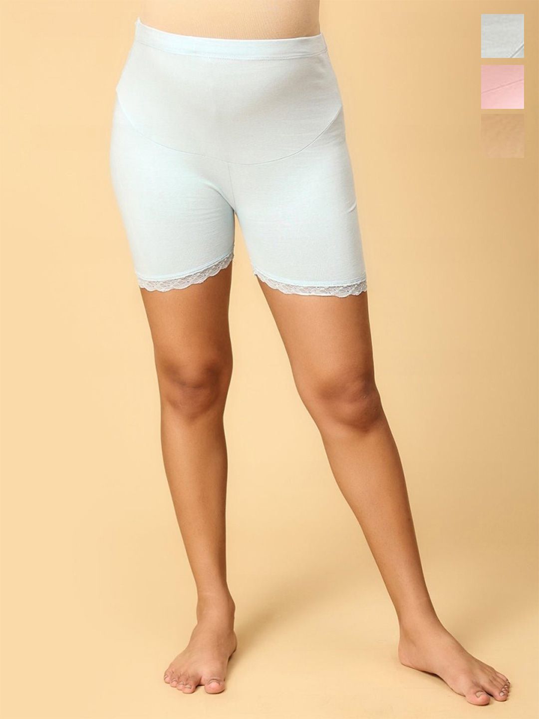 The Mom Store Pack Of 3 High Rise Maternity Boy Shorts Briefs