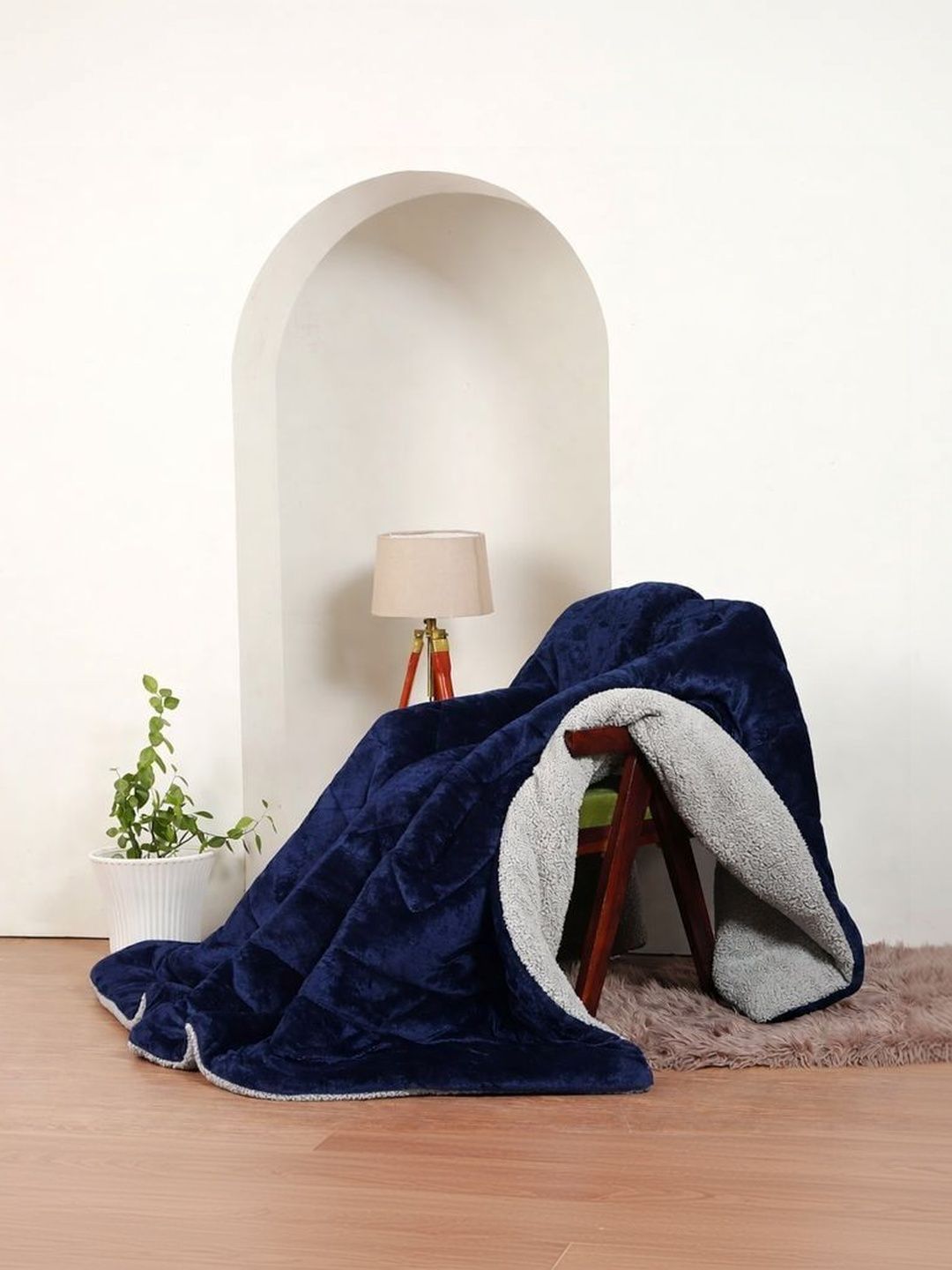 Buy Nivasam Purple & Burgundy Microfiber Heavy Winter 600 GSM
