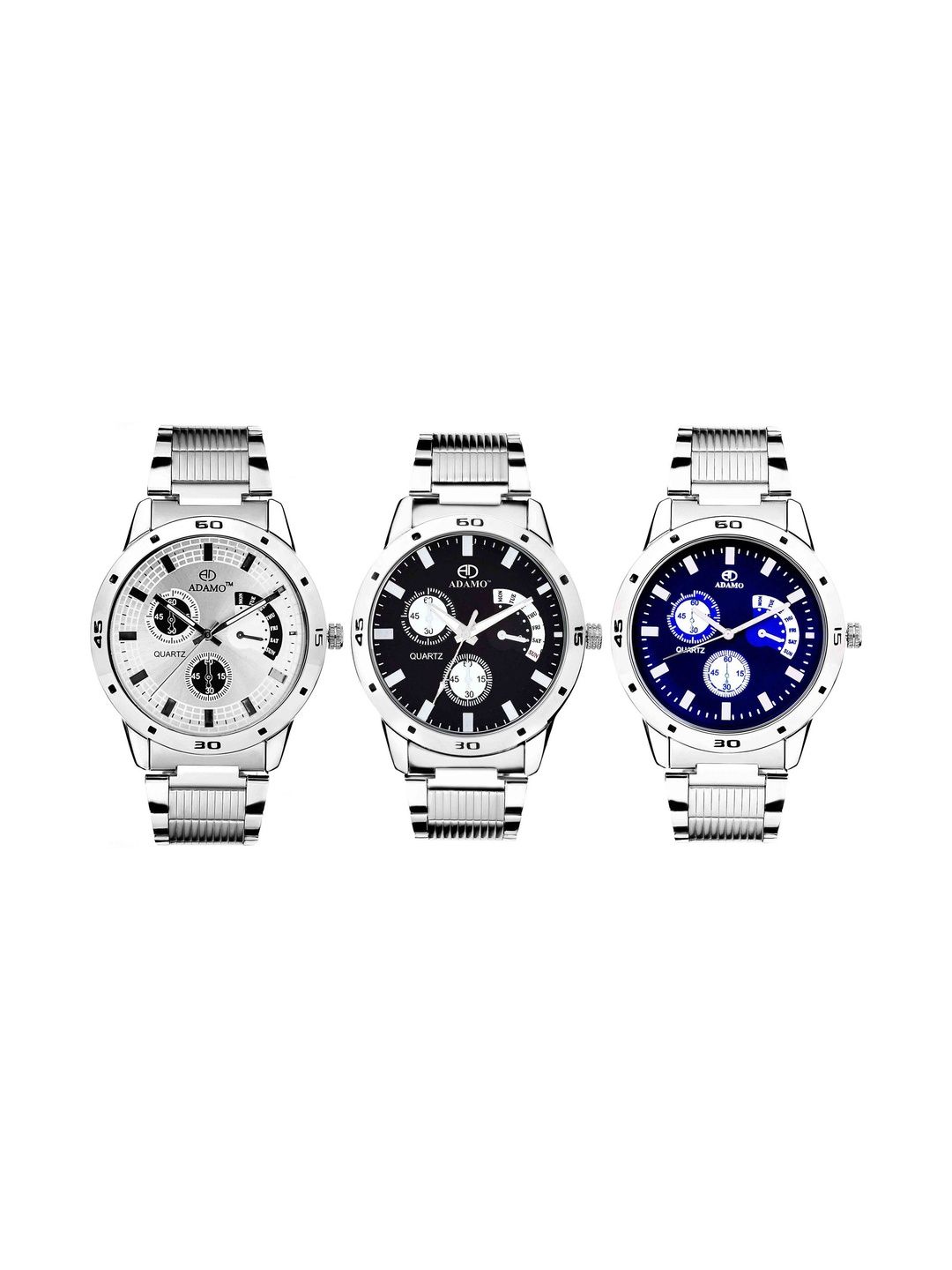 Buy ADAMO Men Dial & Stainless Steel Bracelet Style Straps