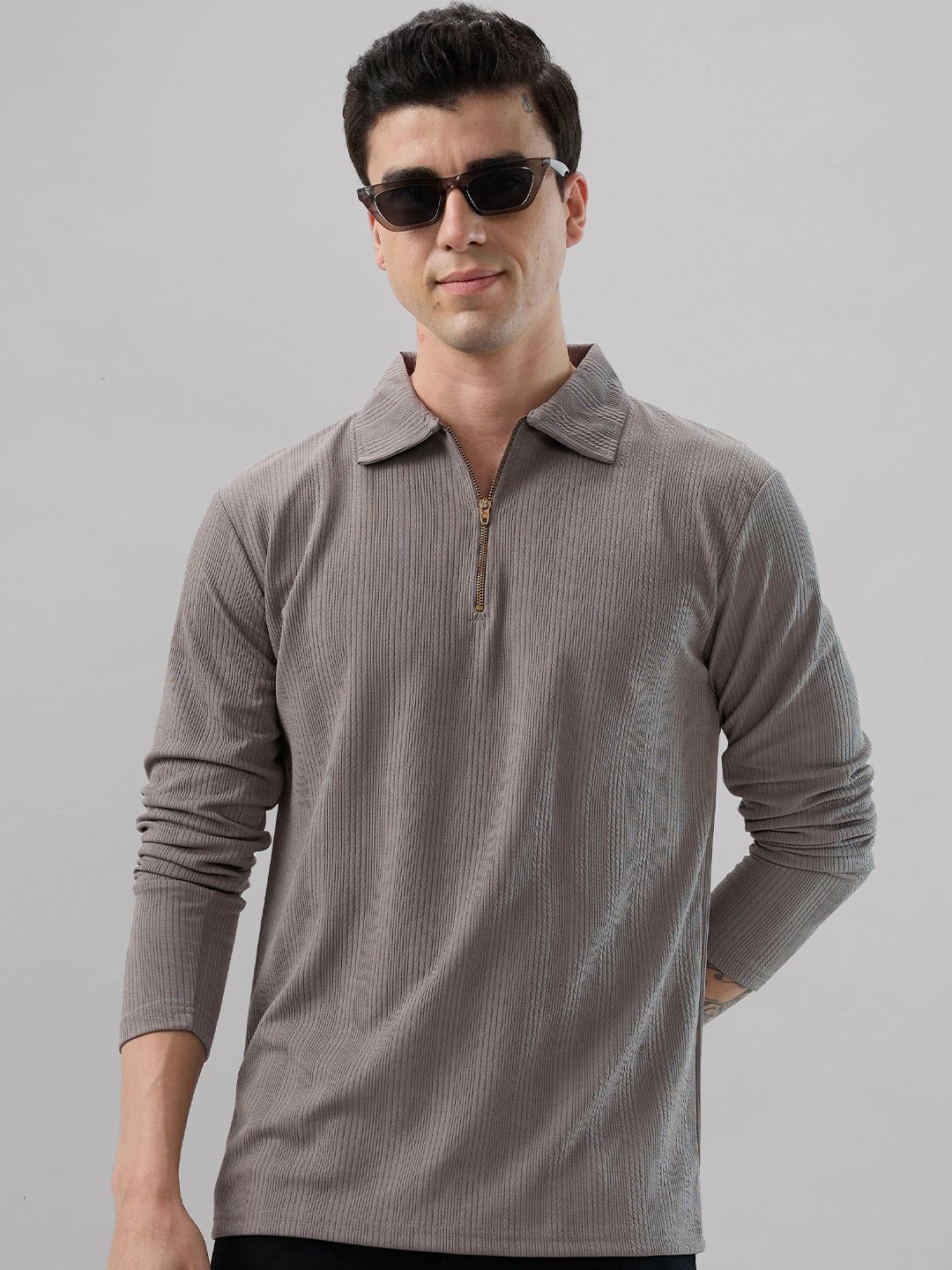KAJARU Men Polo Collar T-shirt