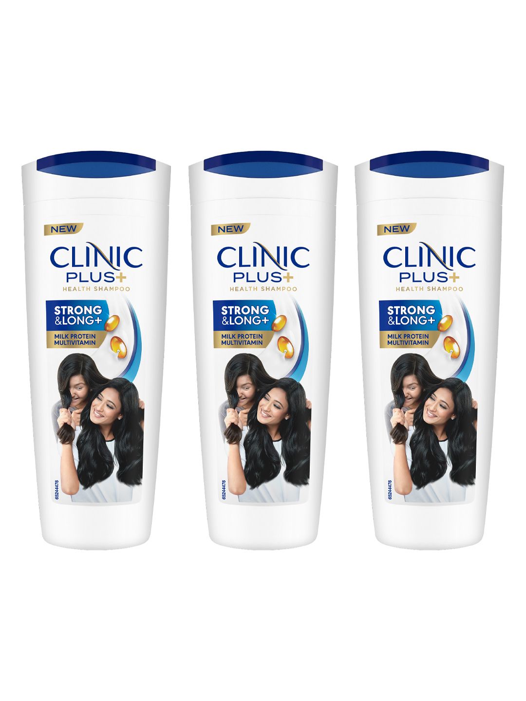 Buy Clinic Plus Set Of 3 Strong & Long Shampoo With Milk Protein