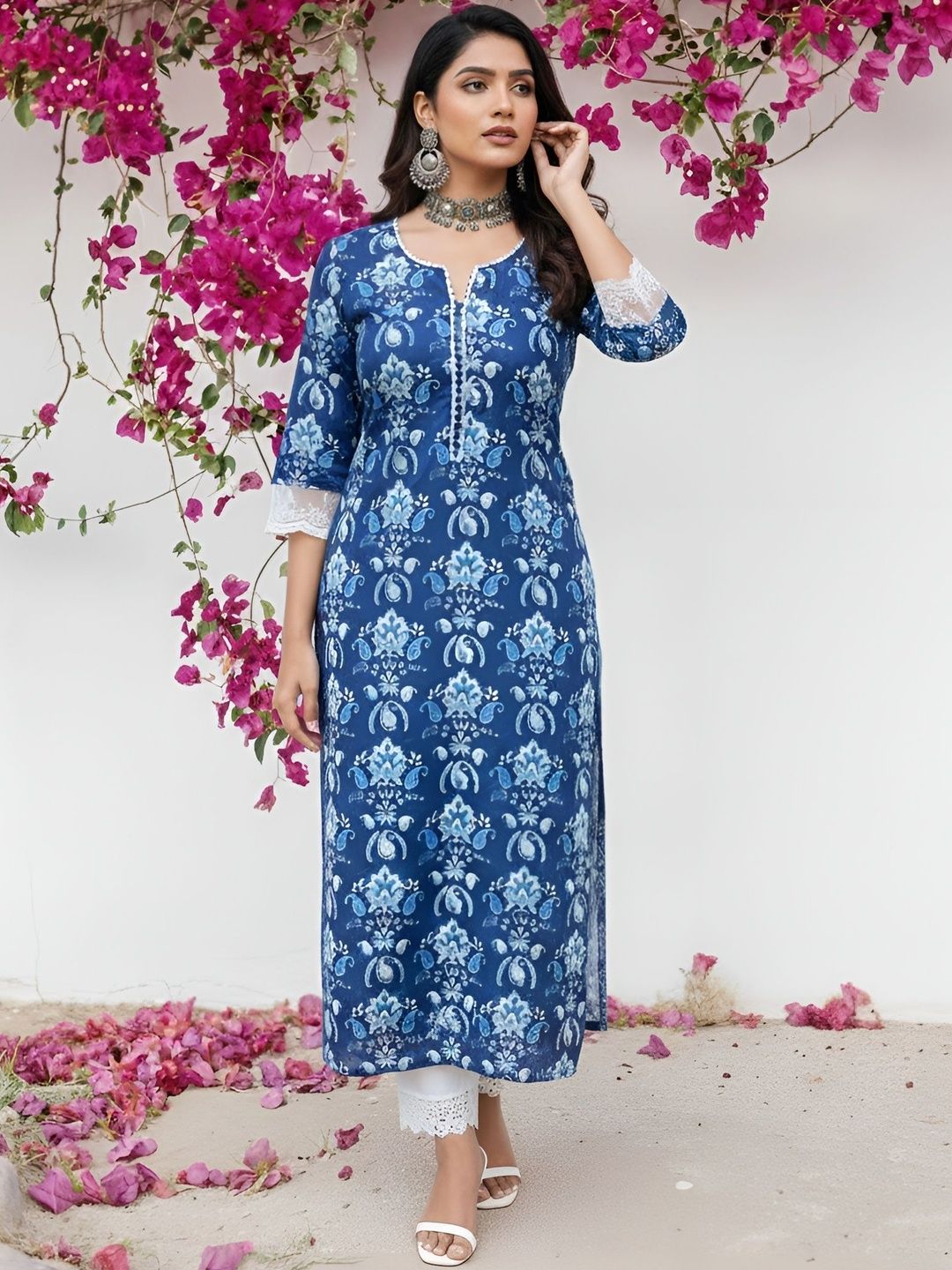 Women Ethnic Motifs Kurta Nayo Women Ethnic Motifs Printed Kurta