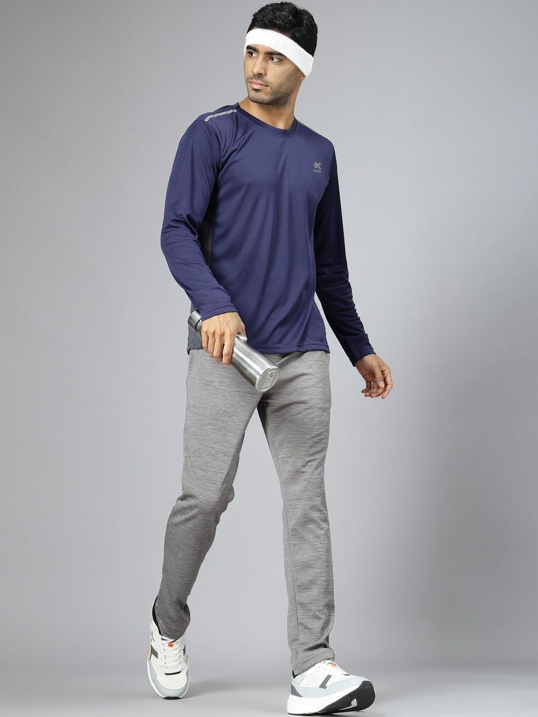 HRX by Hrithik Roshan Men Brand Logo Colourblocked T-shirt