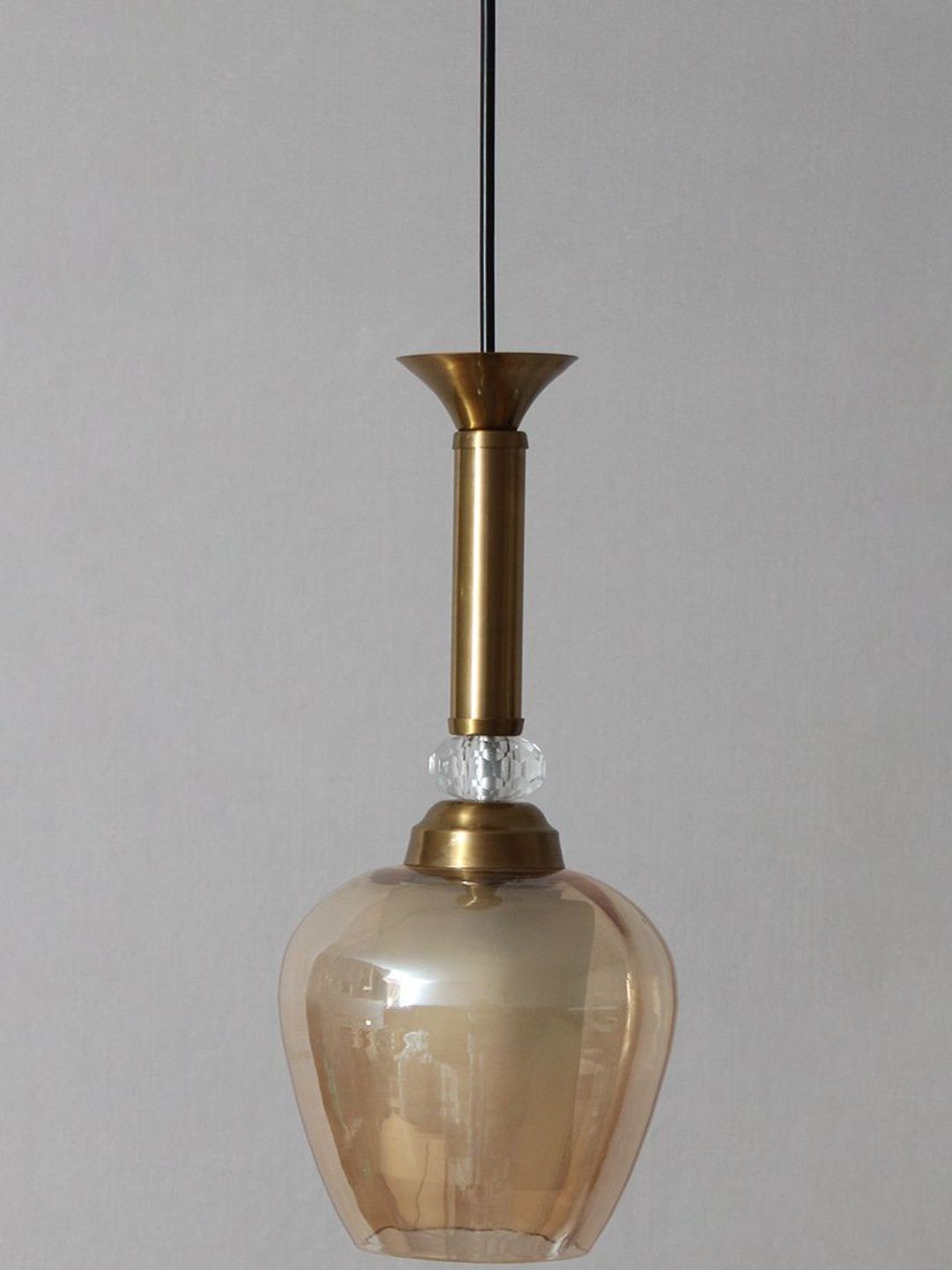 SHREE KALA HOME DECOR Gold-Toned & Bronze-Toned Iron Ceiling Lamp