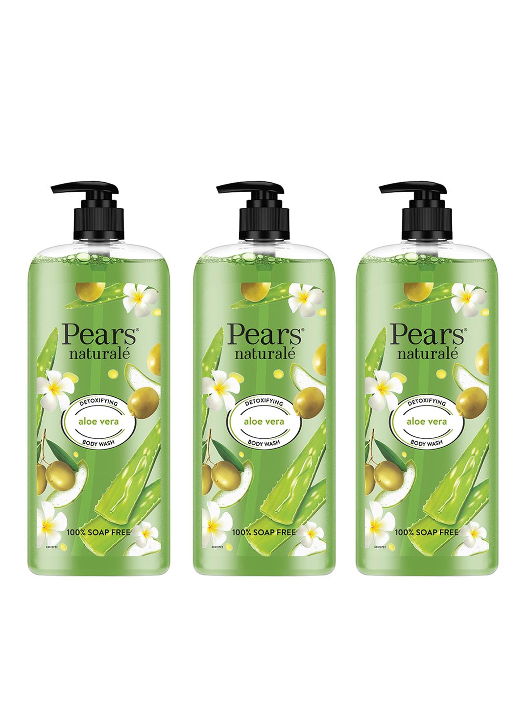 Buy Pears Naturale Set of 3 Detoxifying Aloe Vera Body Wash with
