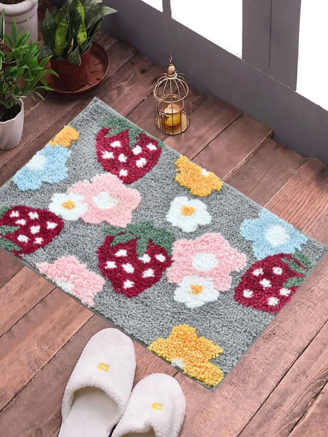 Homio Grey Self-Designed Anti-Skid Doormat