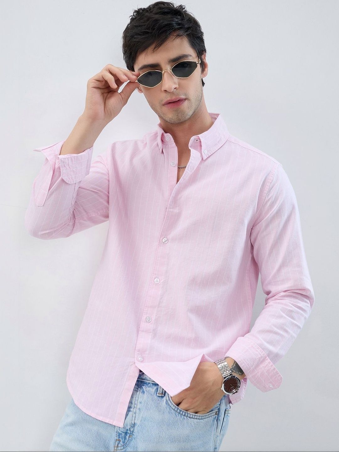 VASTRADO Men Classic Multi Stripes Striped Casual Shirt