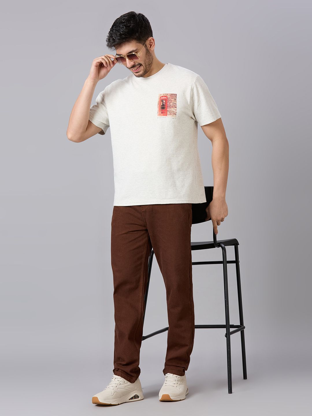 Style Quotient Men Loose Relaxed Fit Mid-Rise Jeans