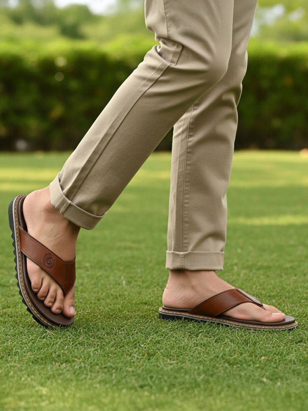 Bugatti Men Leather Comfort Sandals