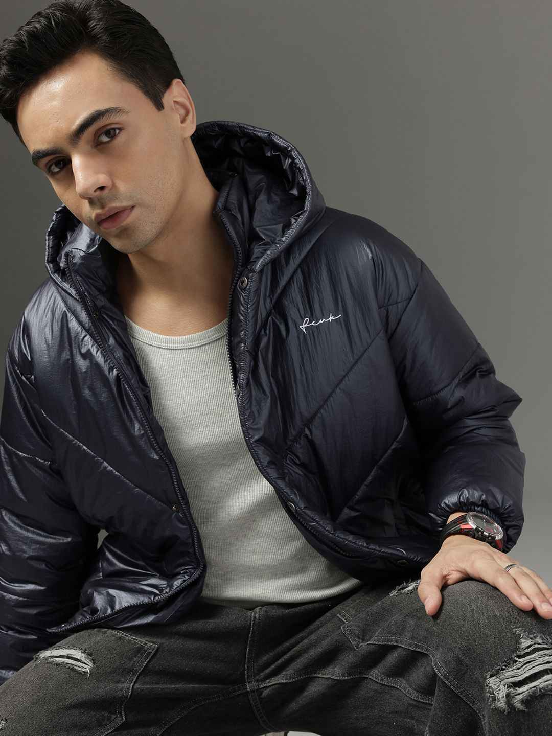 FCUK Hooded Puffer Jacket