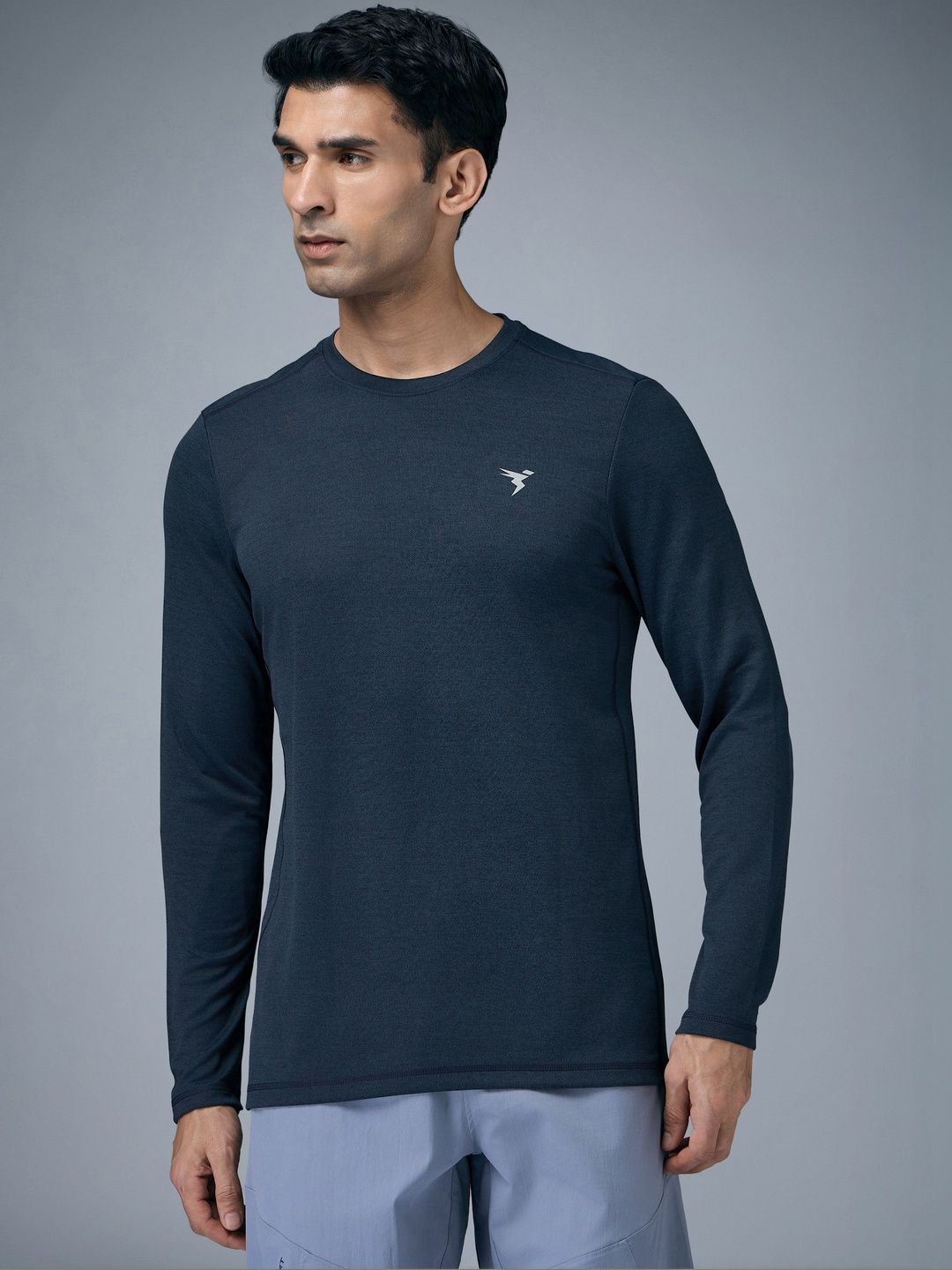 Technosport Men Brand Logo Antimicrobial Slim Fit T-shirt