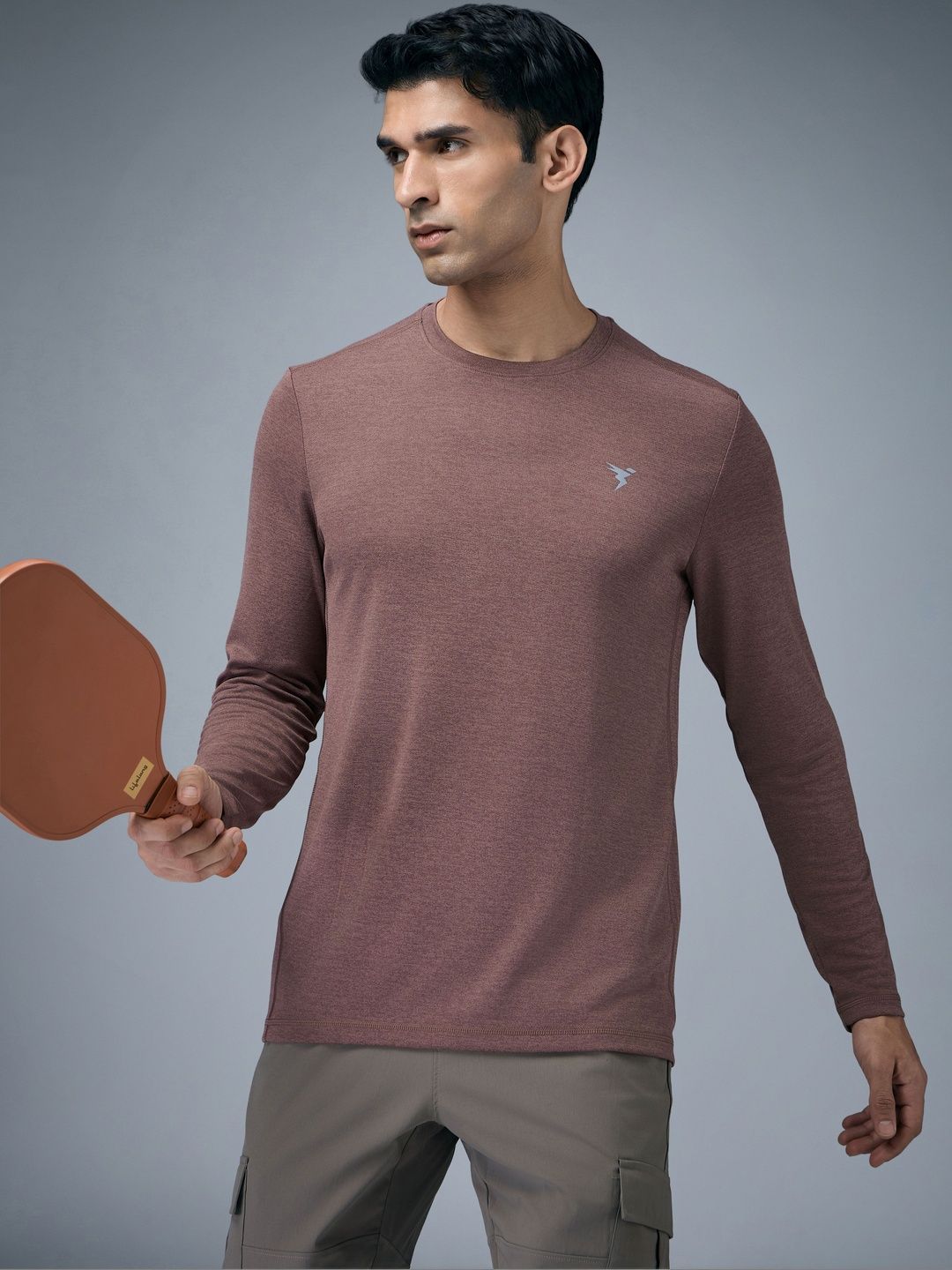 Technosport Men Brand Logo Antimicrobial Slim Fit T-shirt