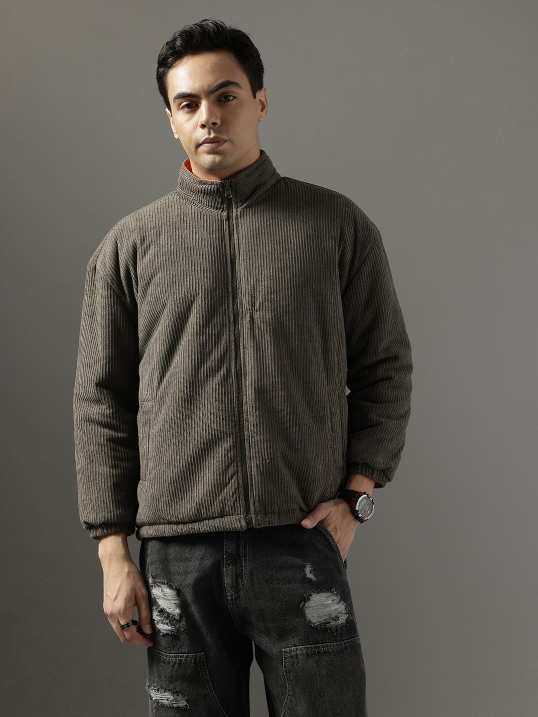 FCUK Ribbed Reversible Tailored Jacket