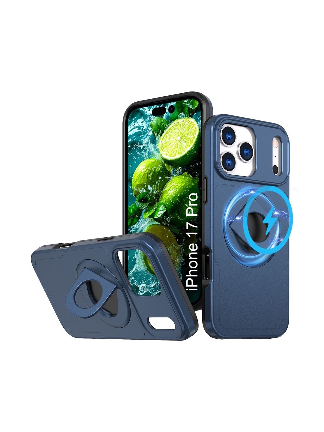 Luxury Kase Solid Printed iPhone 17 Pro Back Case Mobile Accessories