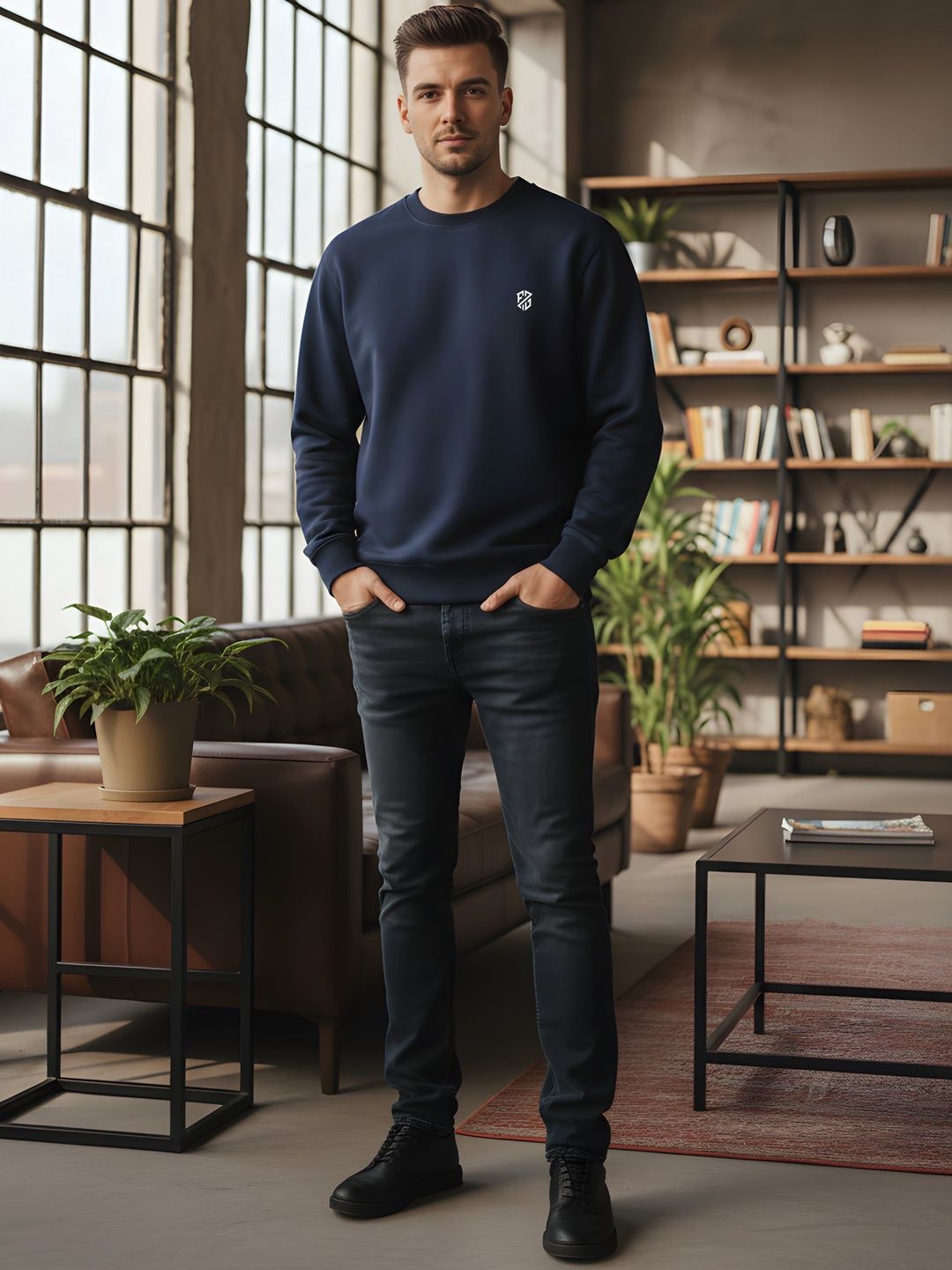 THE EG STORE Men Printed Sweatshirt