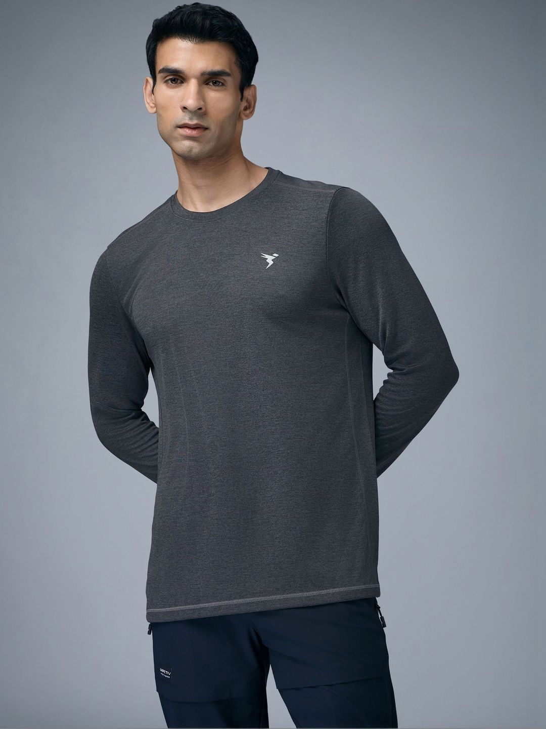 Technosport Men Brand Logo Antimicrobial Slim Fit T-shirt