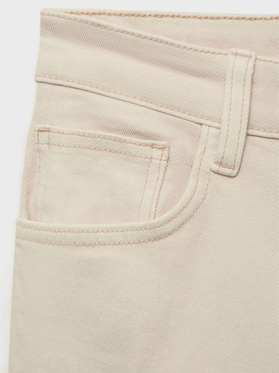 Mid-Rise Bootcut Stretchable Jeans with Front Seam