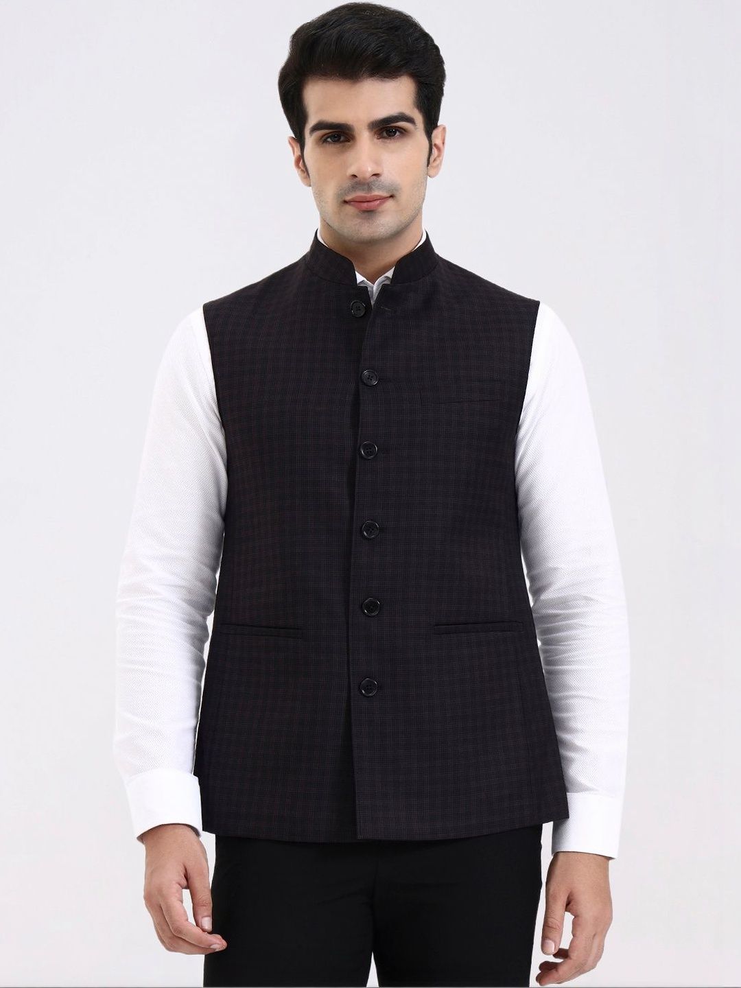 MODI JACKET Men Checked Tailored Jacket
