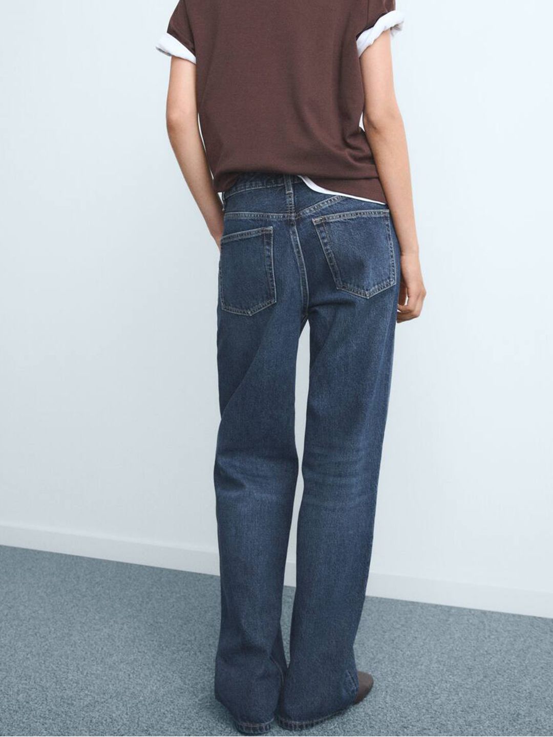 Mid-Rise Pure Cotton Straight Fit Light Fade Jeans
