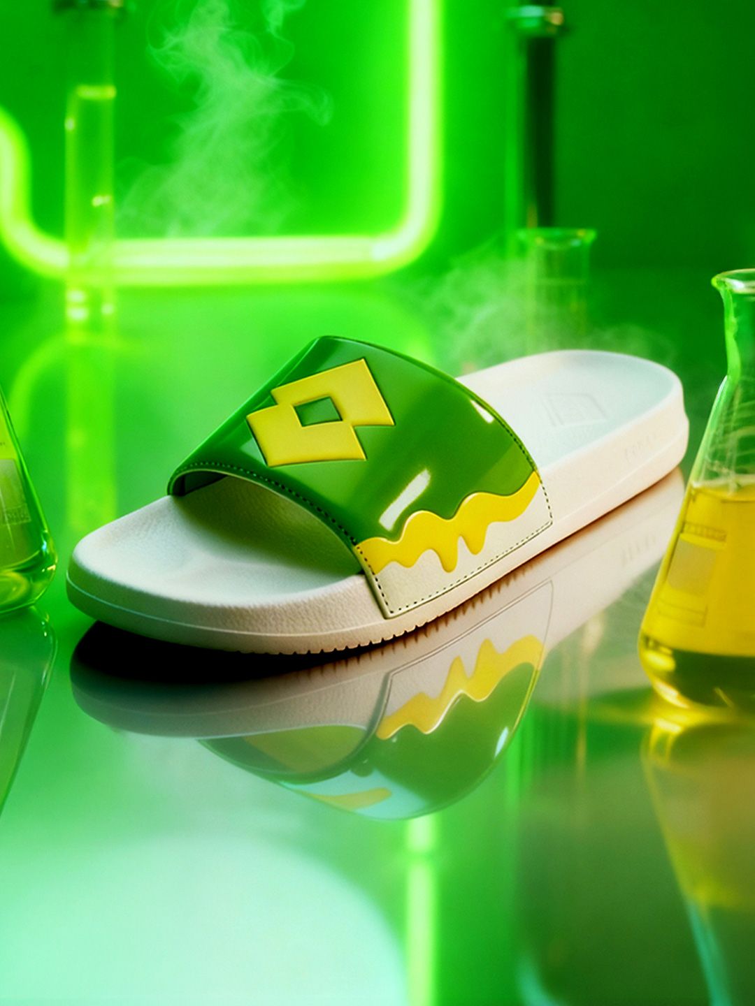 Lotto Men Melt - Enduro Green Slides