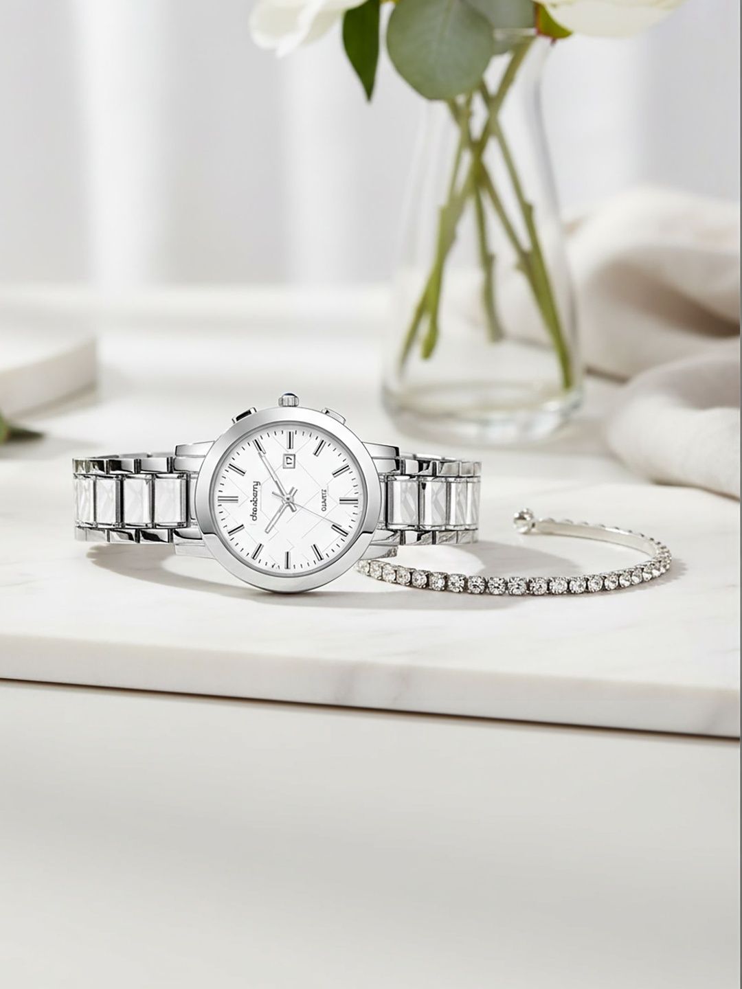 DressBerry Women Patterned Dial & Straps Analogue Multi Function Watch DBWCH-BF046