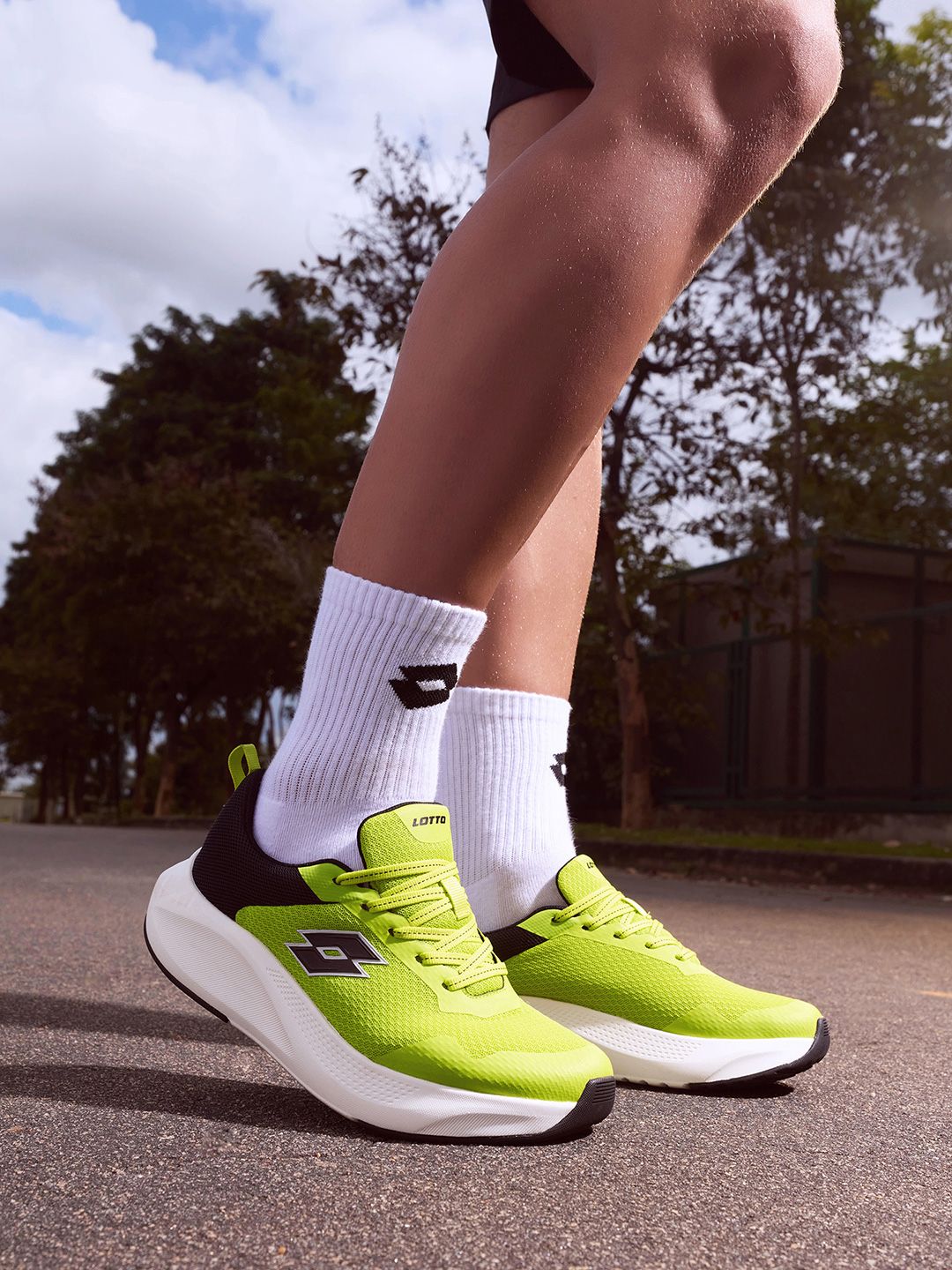 Lotto Men Energex Green Running Shoes