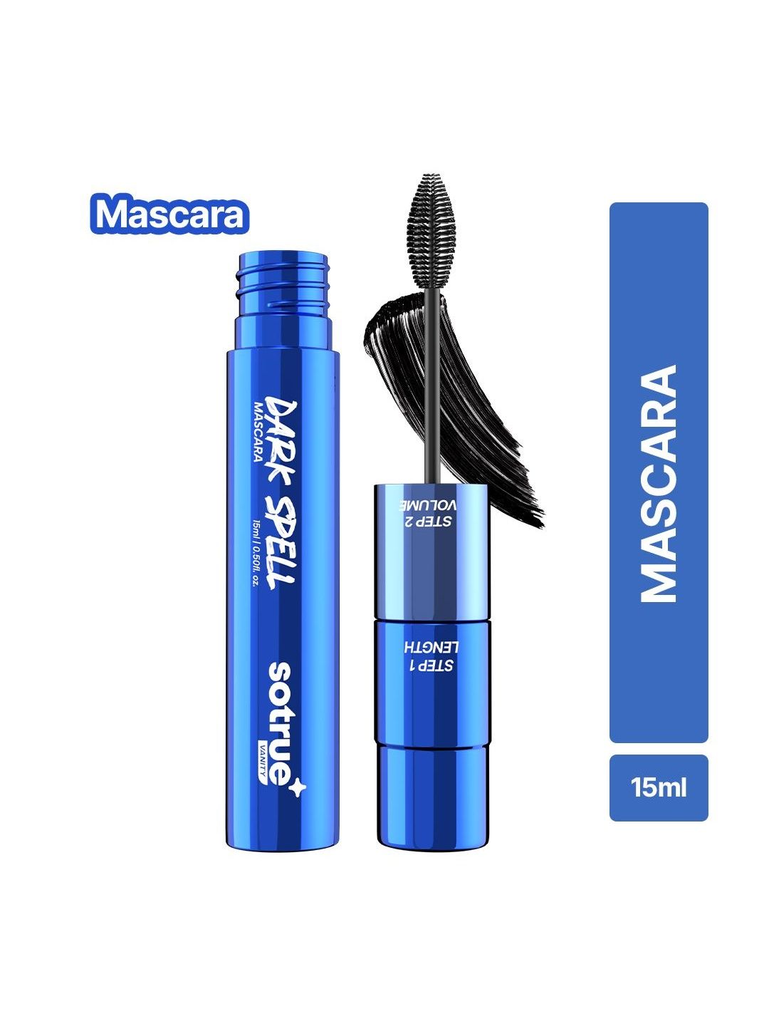 SOTRUE SOTRUE Dark Spell 2-in-1 Length & Volumizing Mascara - 15 ml - Black