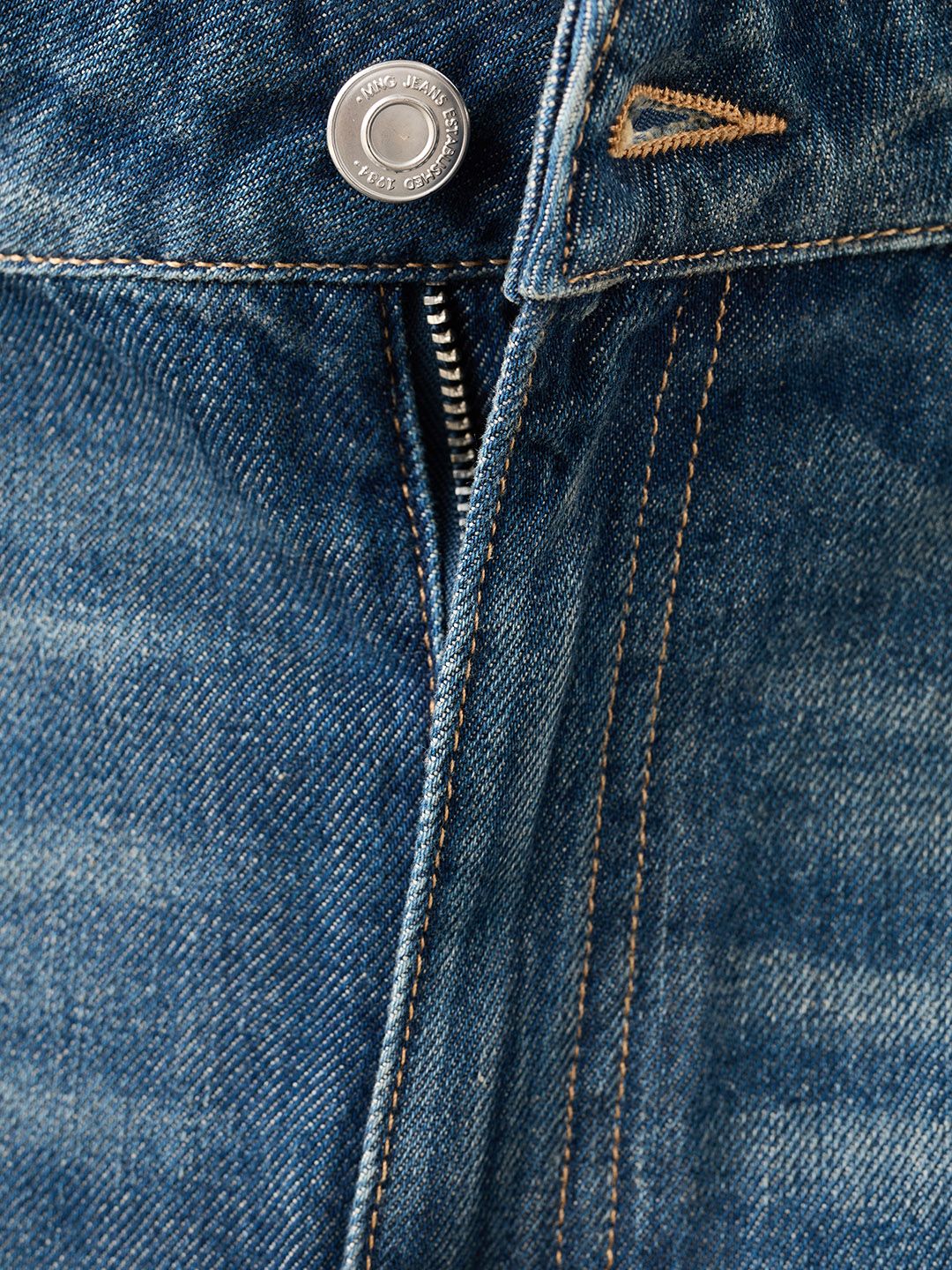 Pure Cotton Straight Fit Heavy Fade Jeans