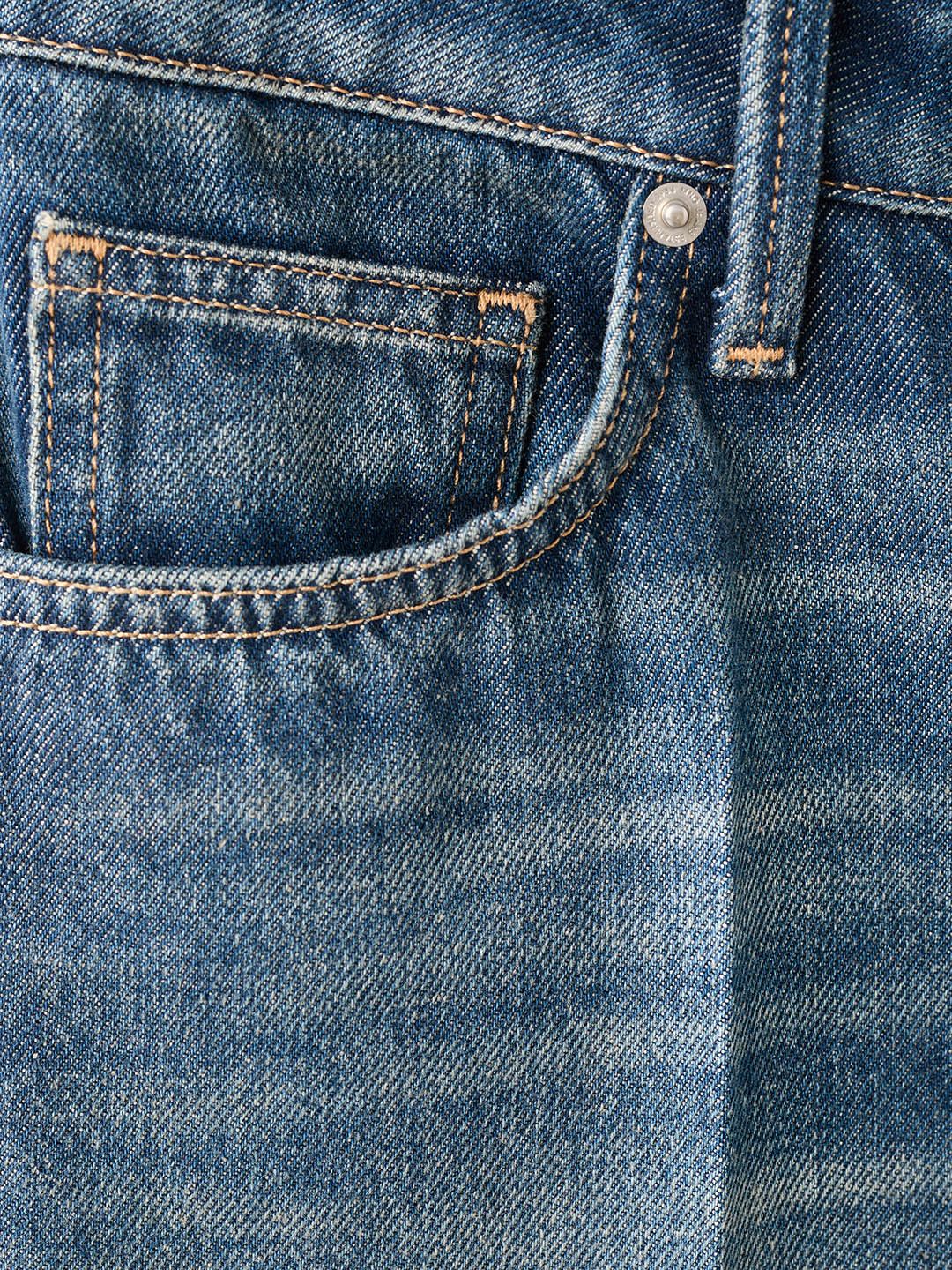 Pure Cotton Straight Fit Heavy Fade Jeans
