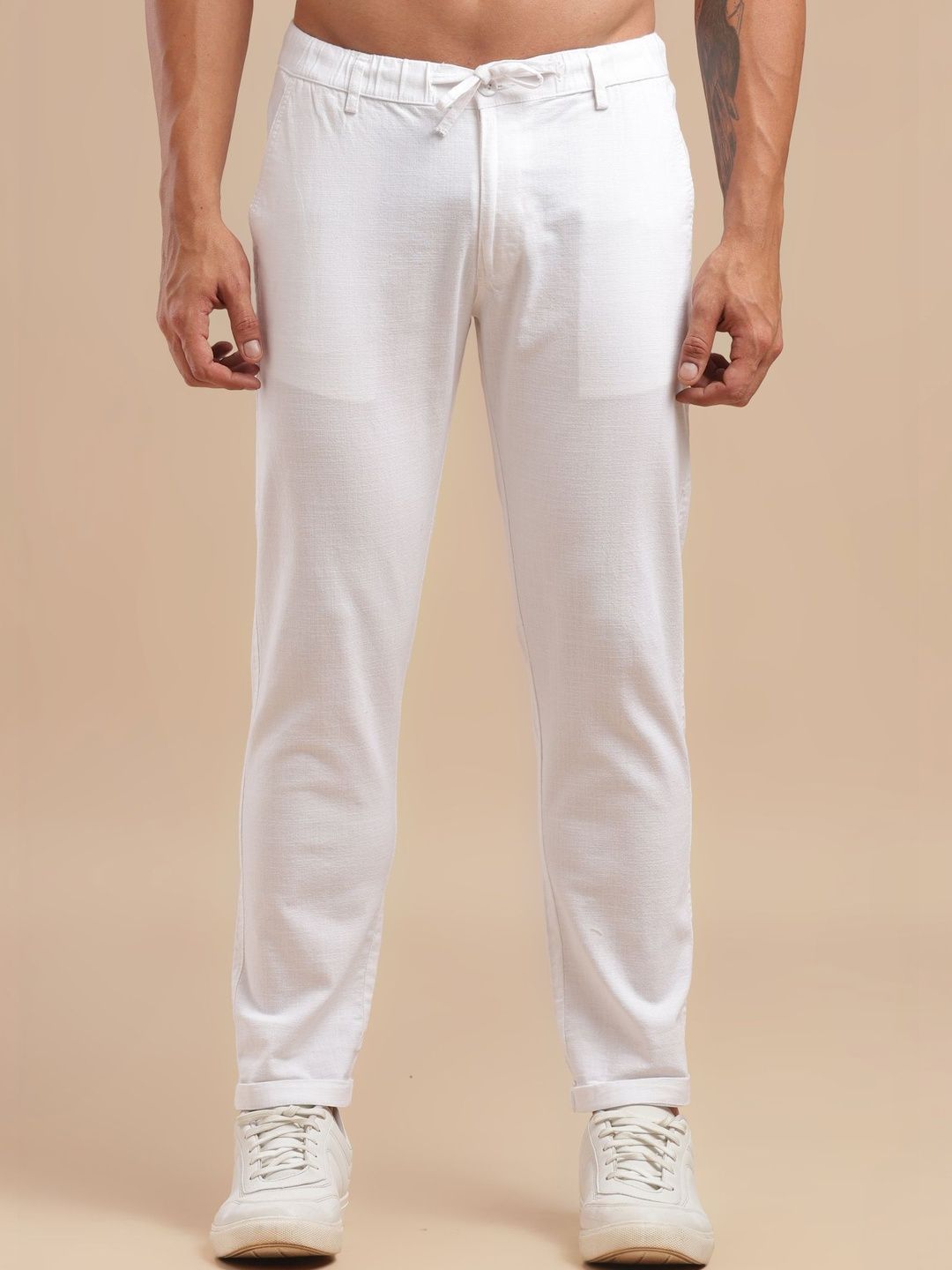 BLUE SQUAD Men Relaxed Easy Wash Trousers