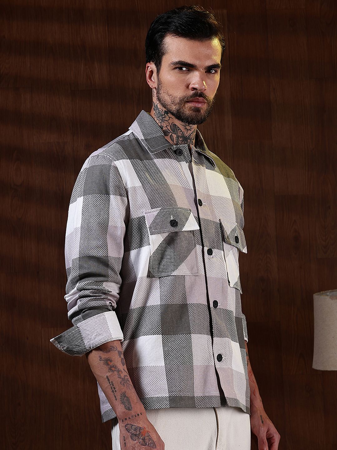 Eszett Men Checked Tailored Jacket