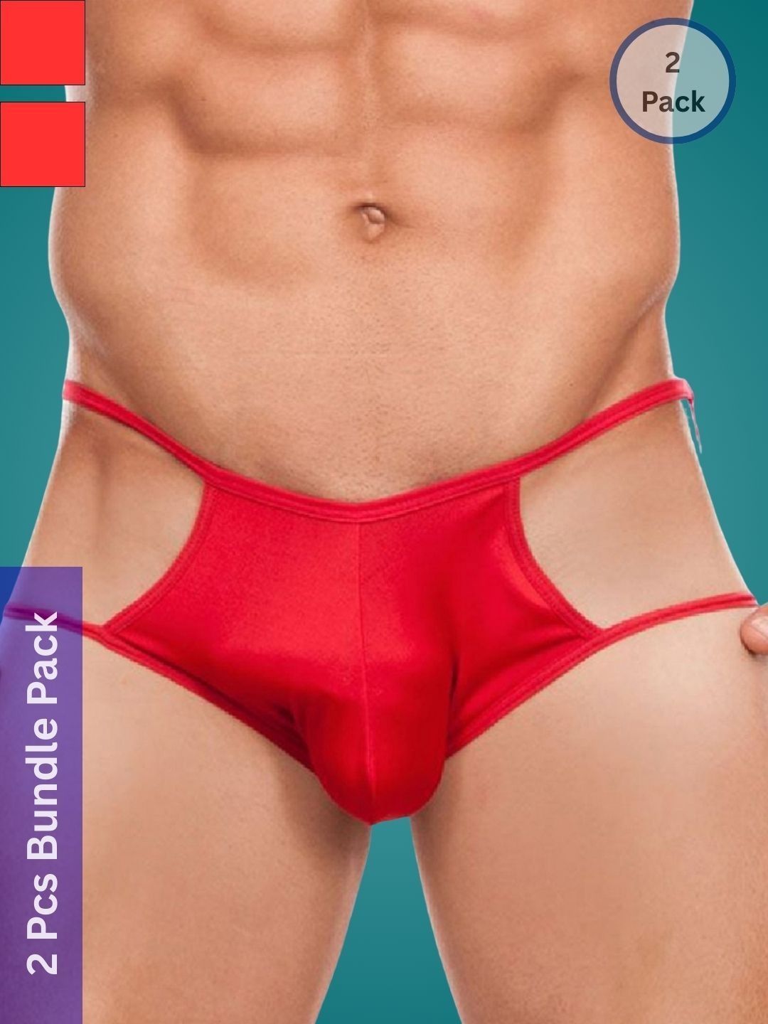 Ribald The Neech Pack Of 2  Low-Rise Thongs Briefs