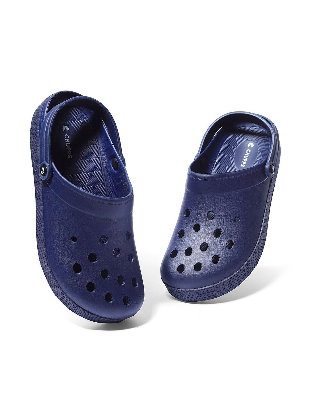 CHUPPS Men Navy Blue Hive Orthopedic Sliders