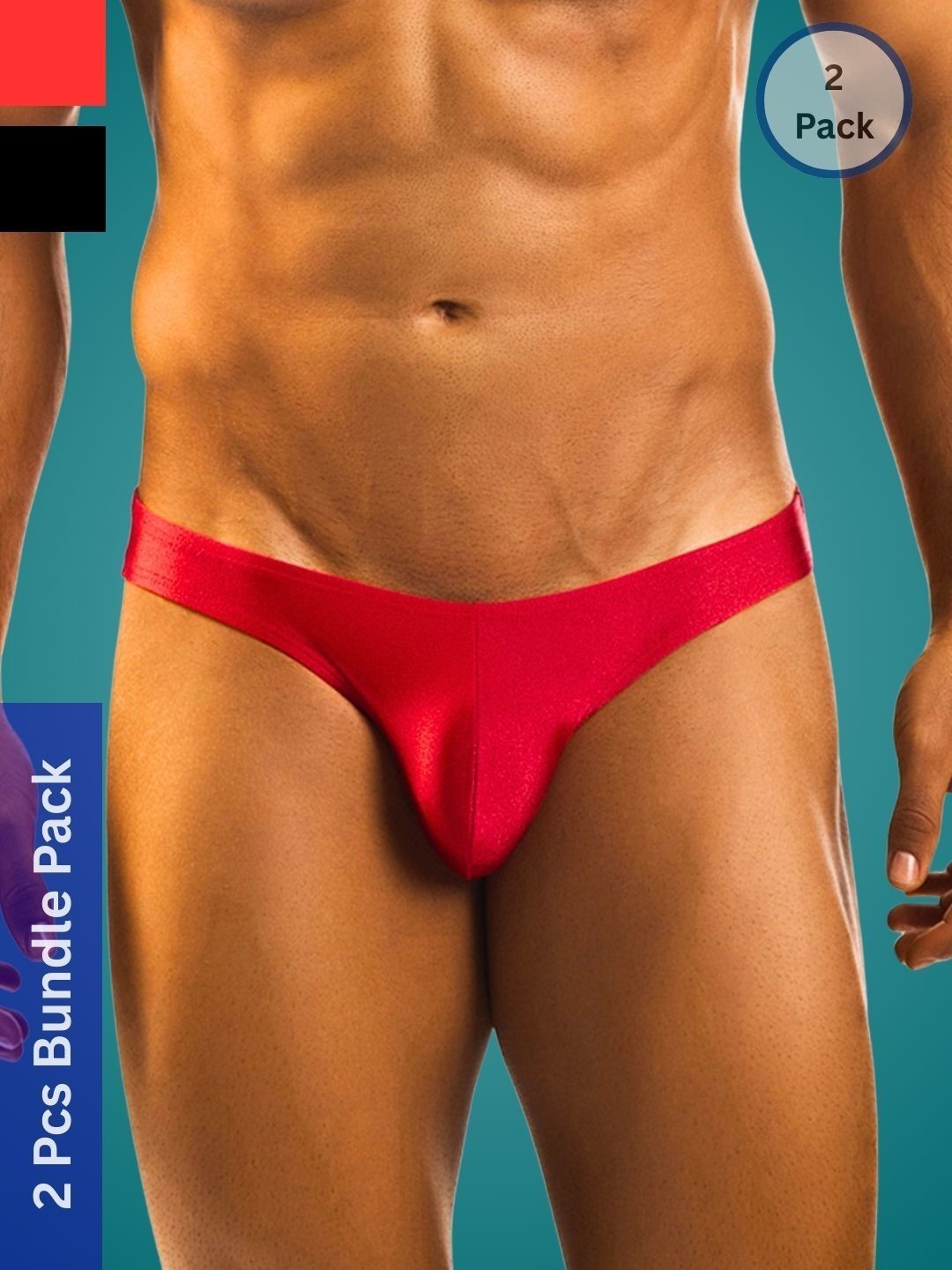 Ribald The Neech Pack Of 2  Low-Rise Thongs Briefs
