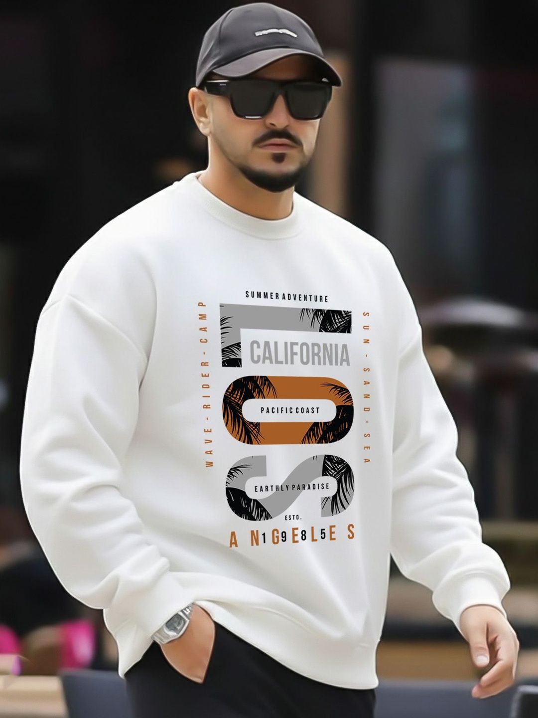 AUSK Men Printed Sweatshirt