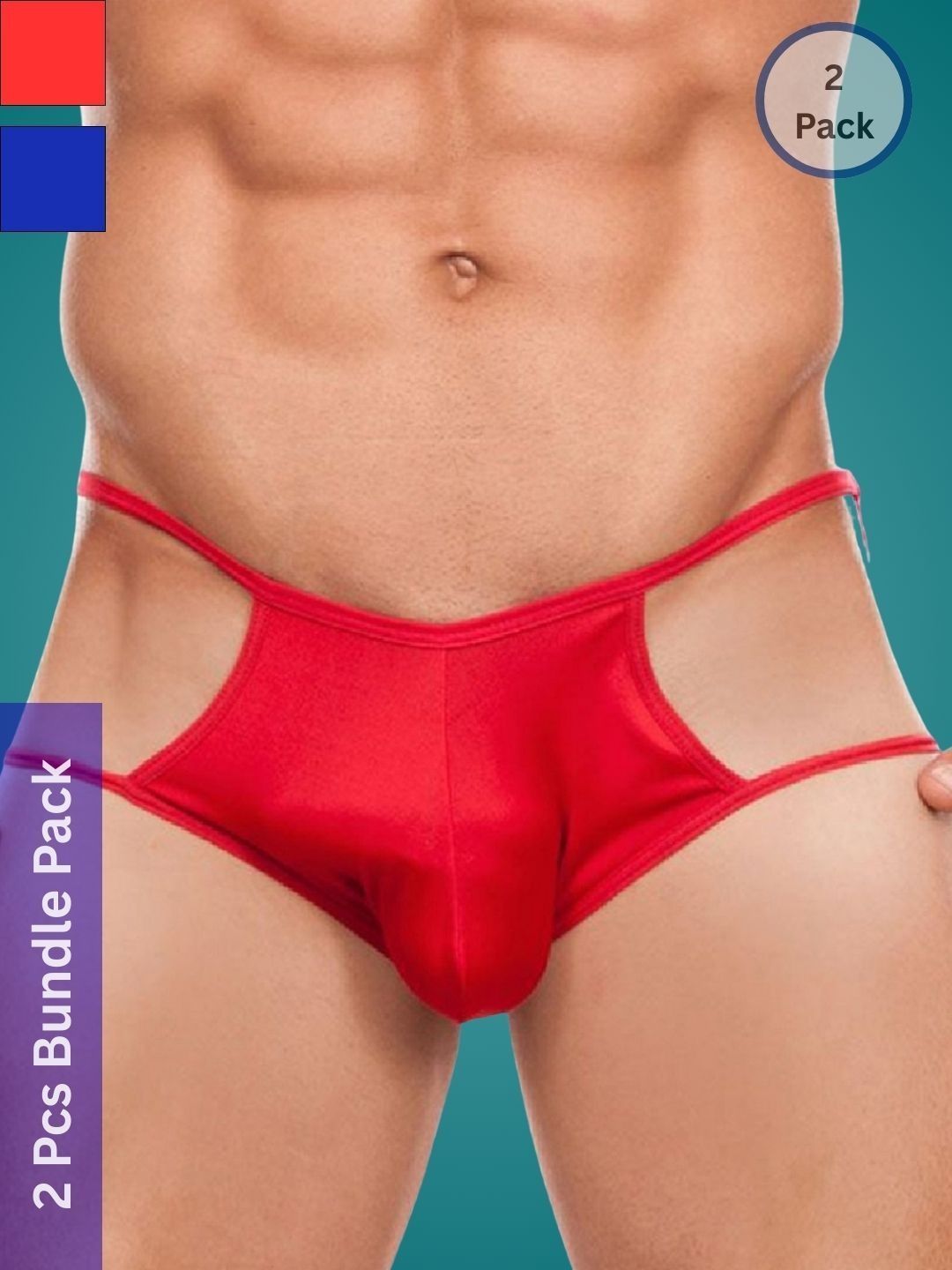 Ribald The Neech Pack Of 2  Low-Rise Thongs Briefs