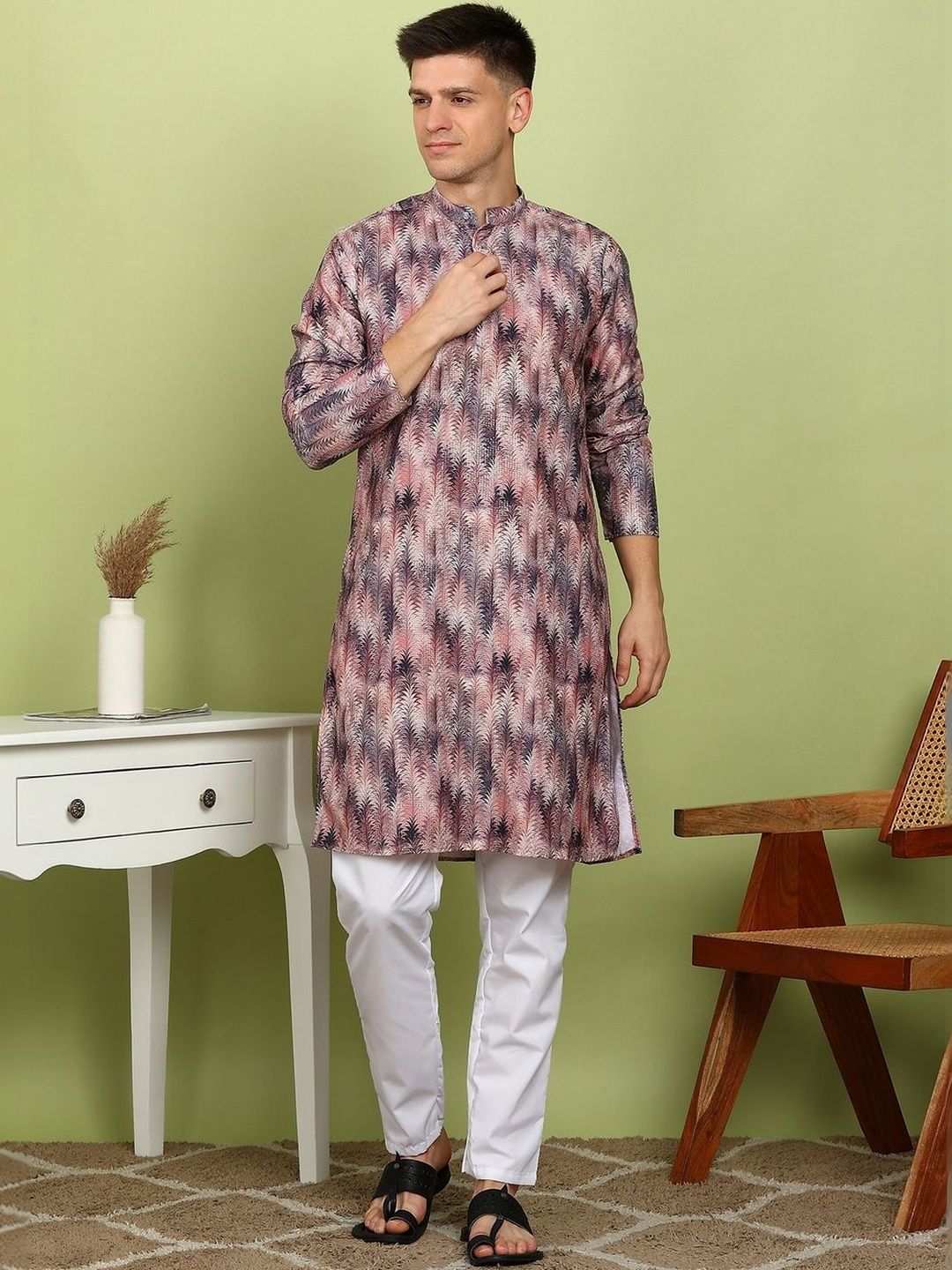 FUBAR Men Embellished Kurta