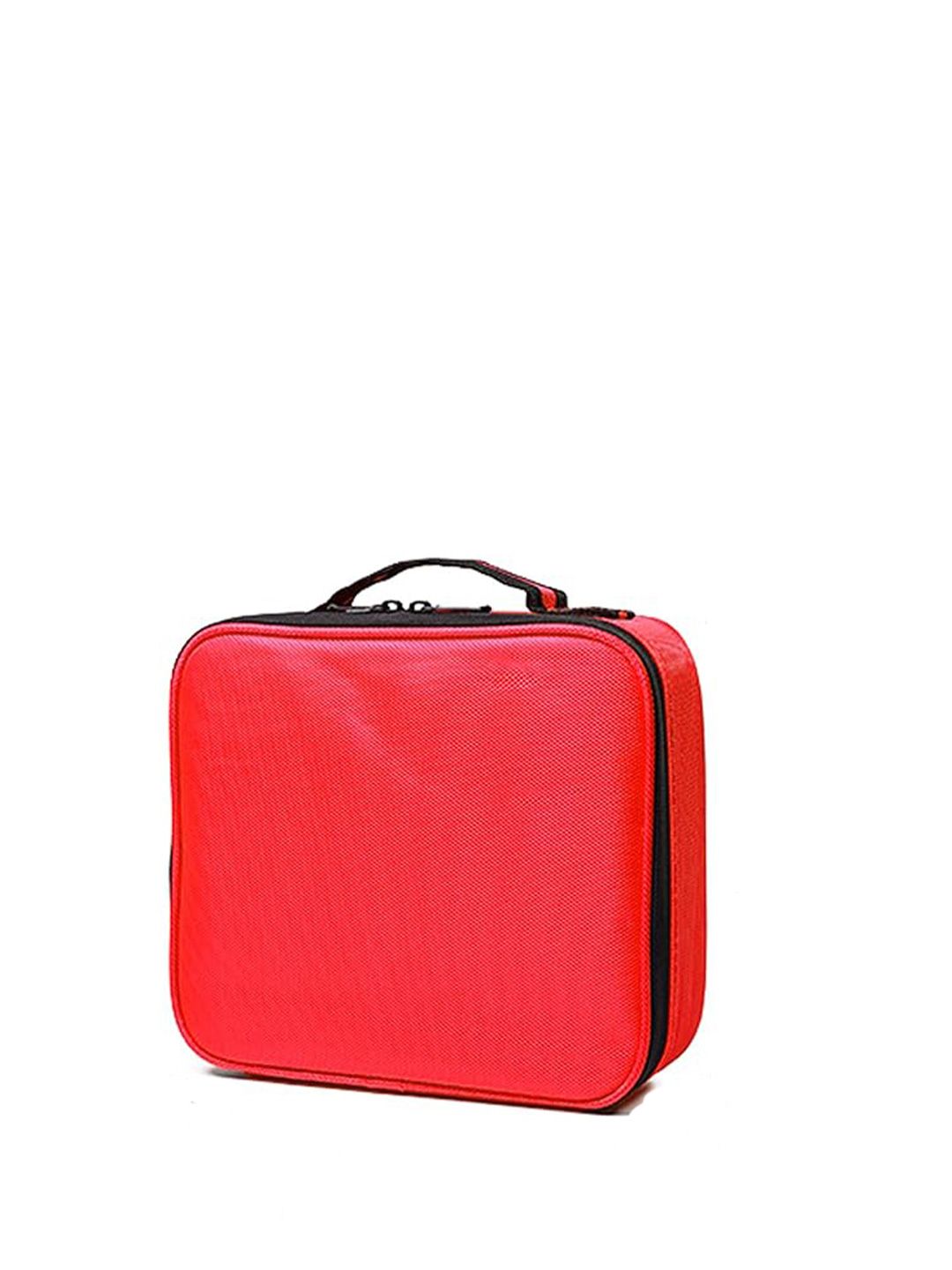 HOUSE OF QUIRK Women Red Solid Makeup Cosmetic Storage Case