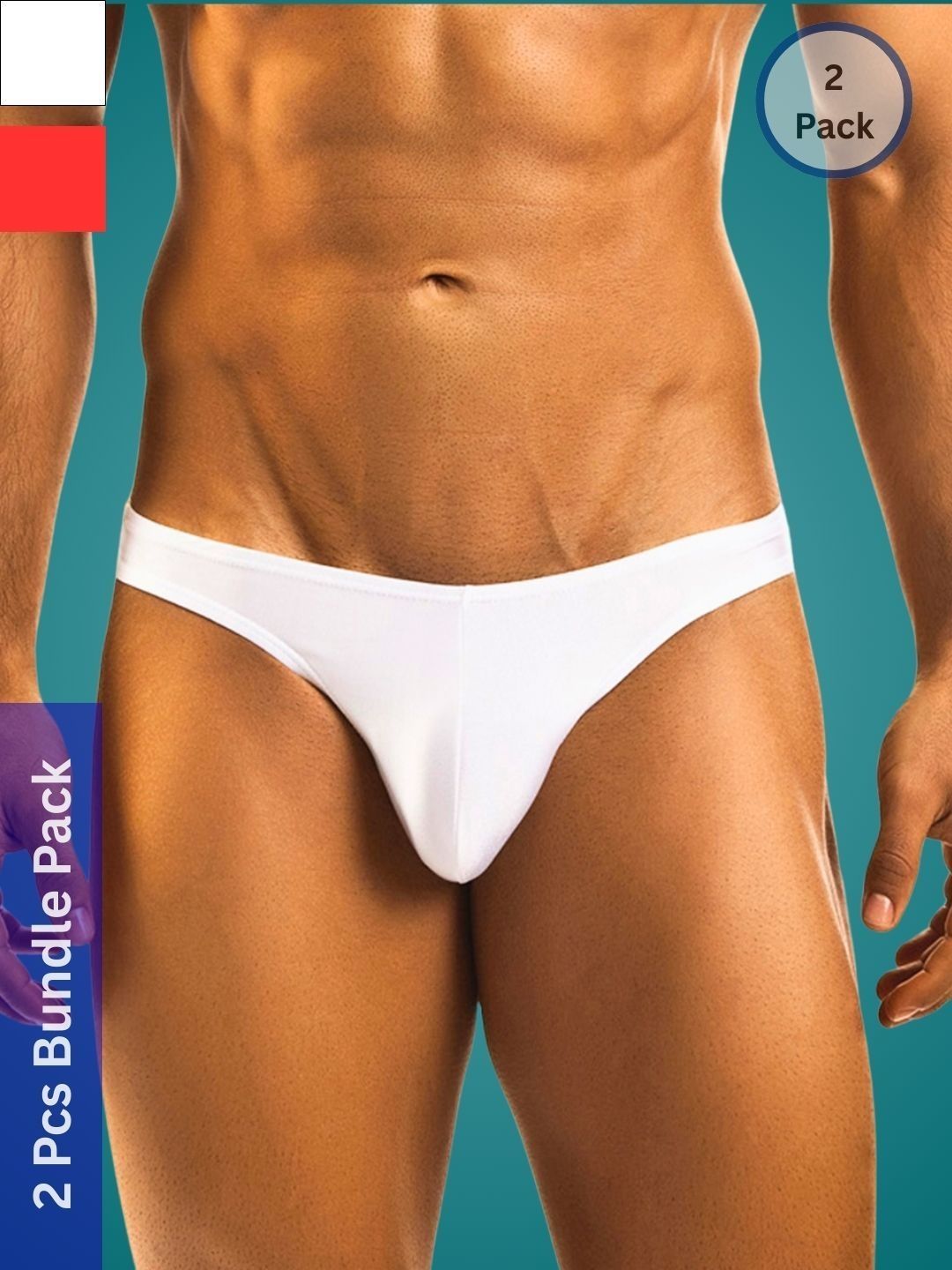 Ribald The Neech Pack Of 2  Low-Rise Bikini Briefs