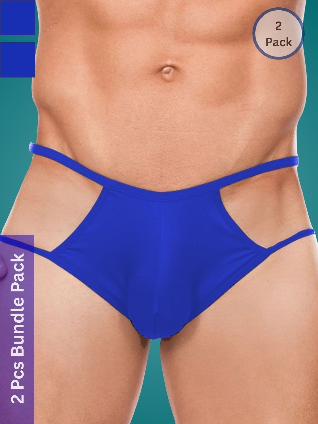 Ribald The Neech Pack Of 2  Low-Rise Thongs Briefs