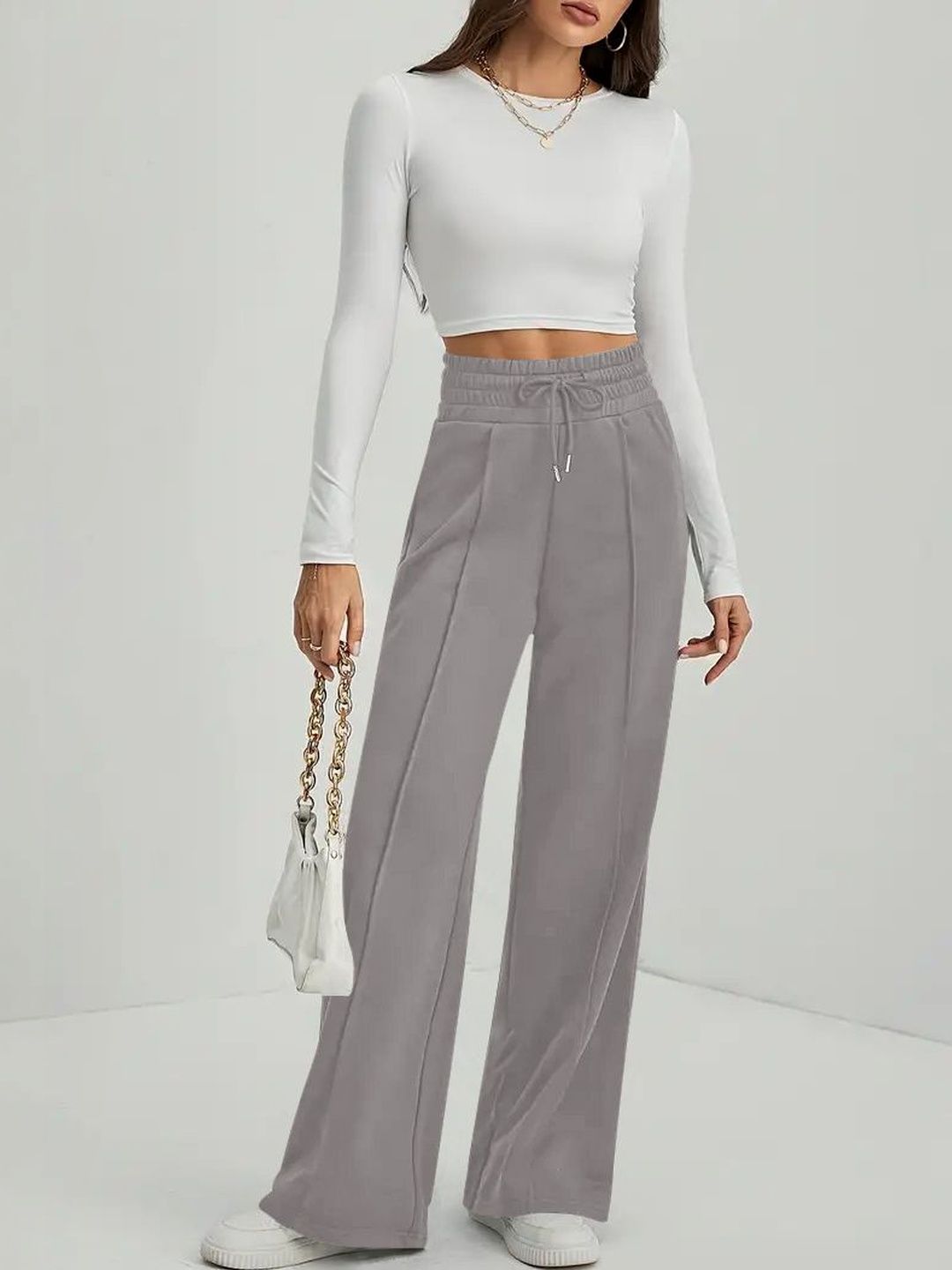 GENZILOOKS Women High-Rise Trousers